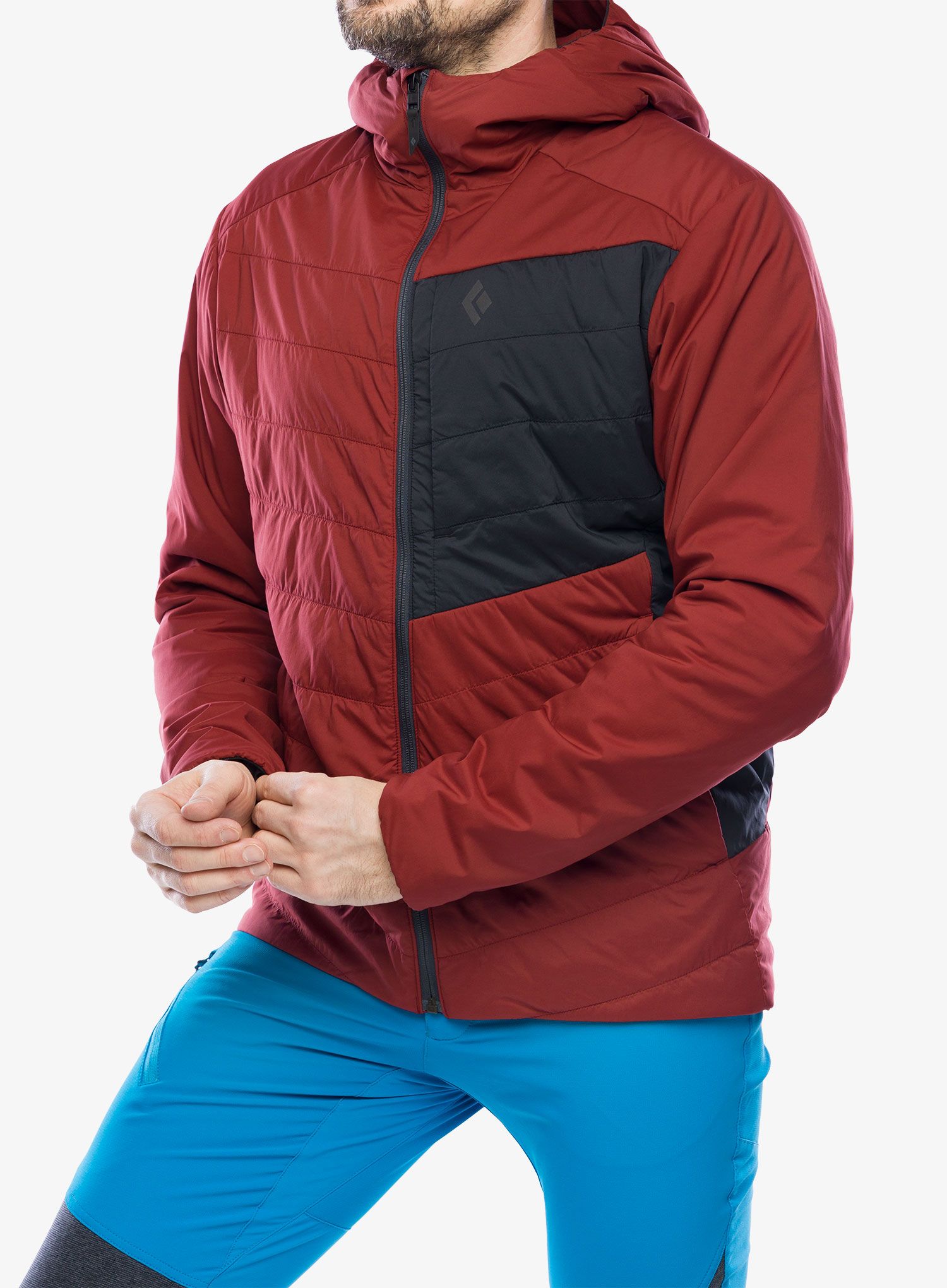 Sintetična jakna Black Diamond First Light Stretch Hoody - dark crimson/black