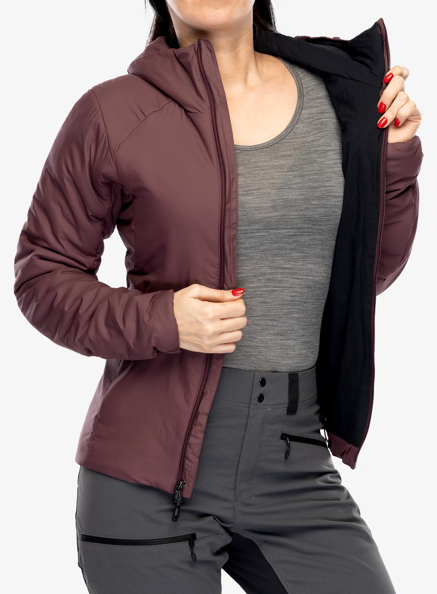 Ženska sintetična jakna Black Diamond First Light Stretch Hoody - fig