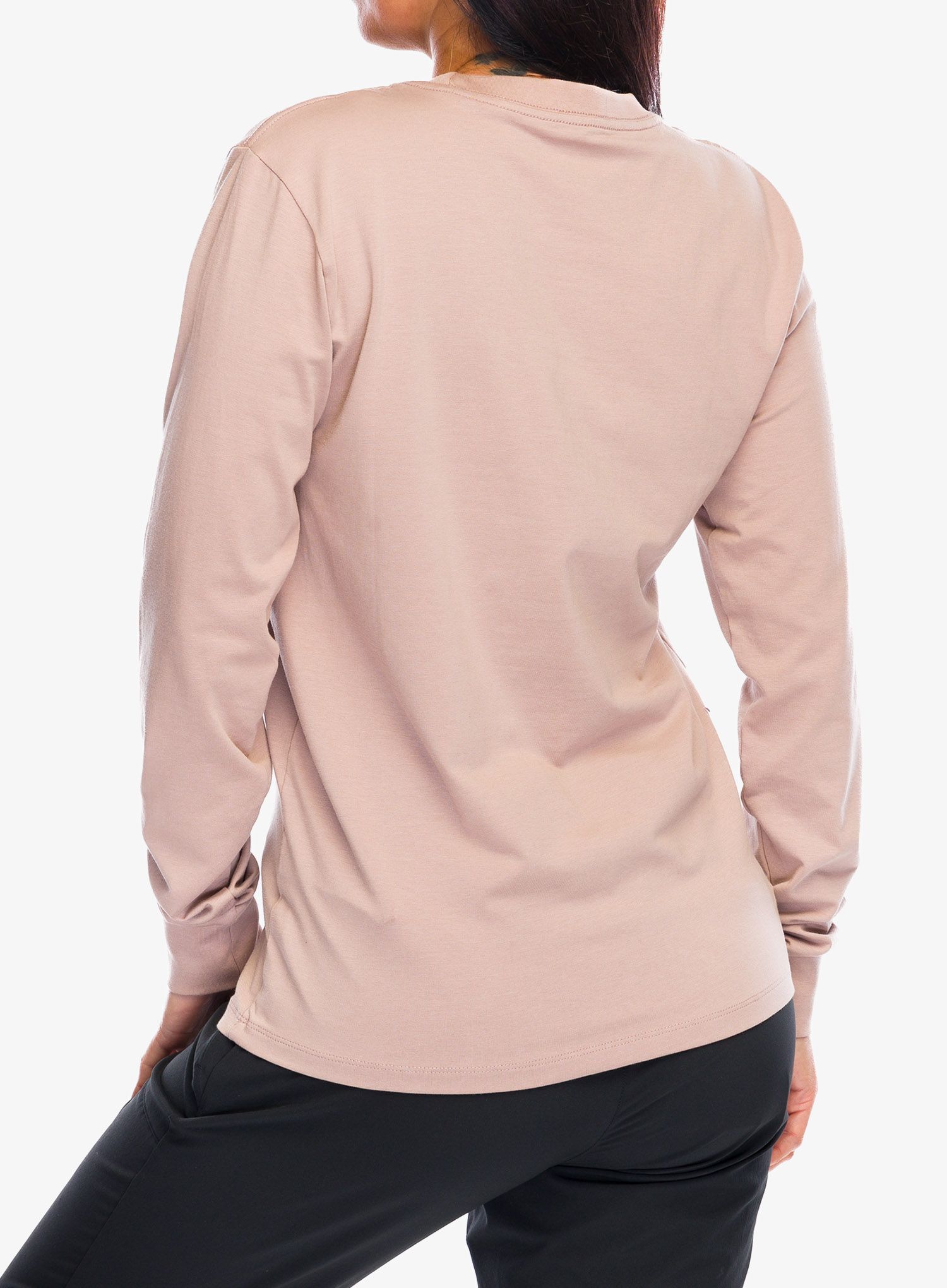 Ženski longsleeve Black Diamond Heritage Wordmark LS Tee - pale mauve