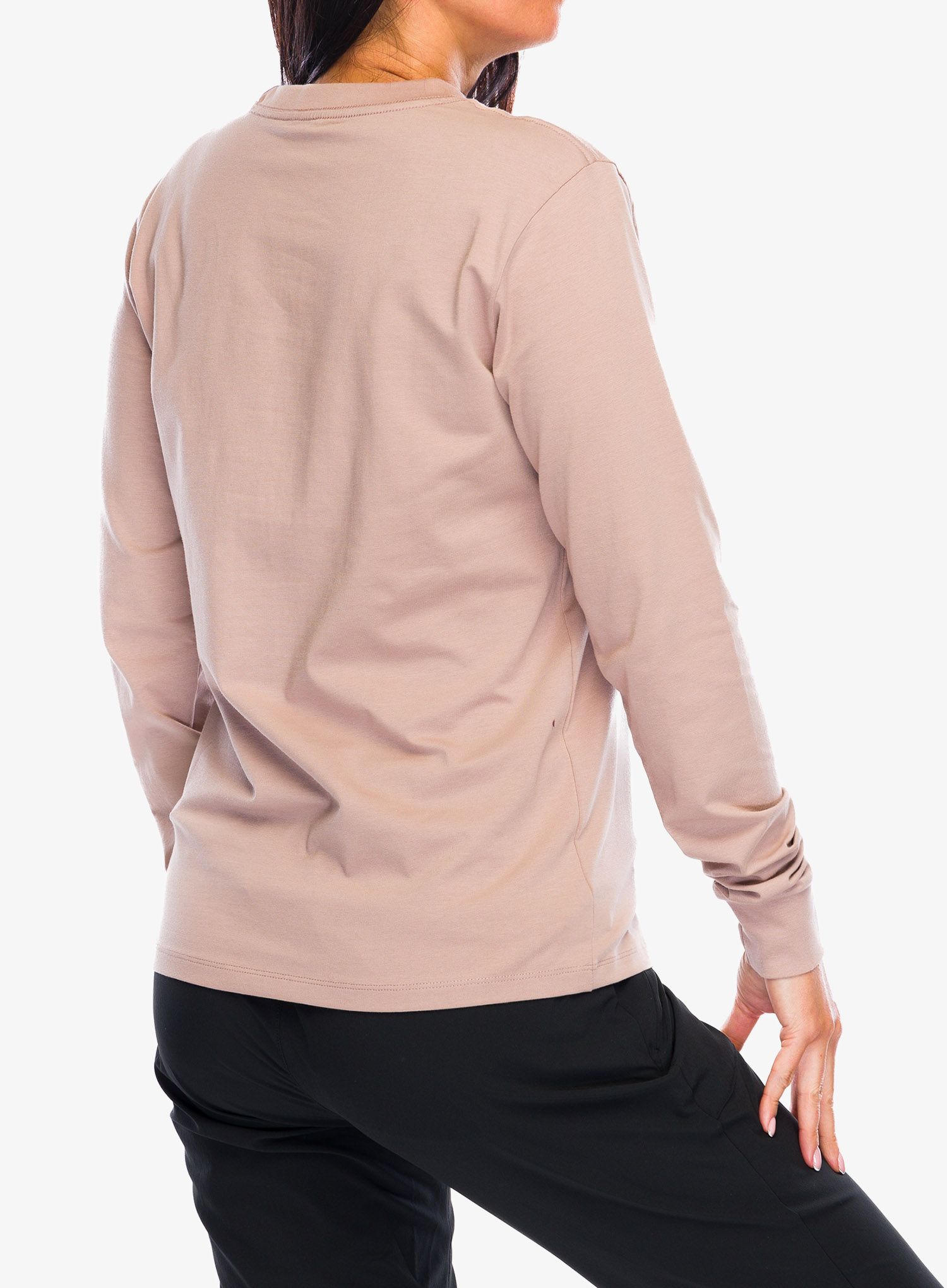 Ženski longsleeve Black Diamond Heritage Wordmark LS Tee - pale mauve