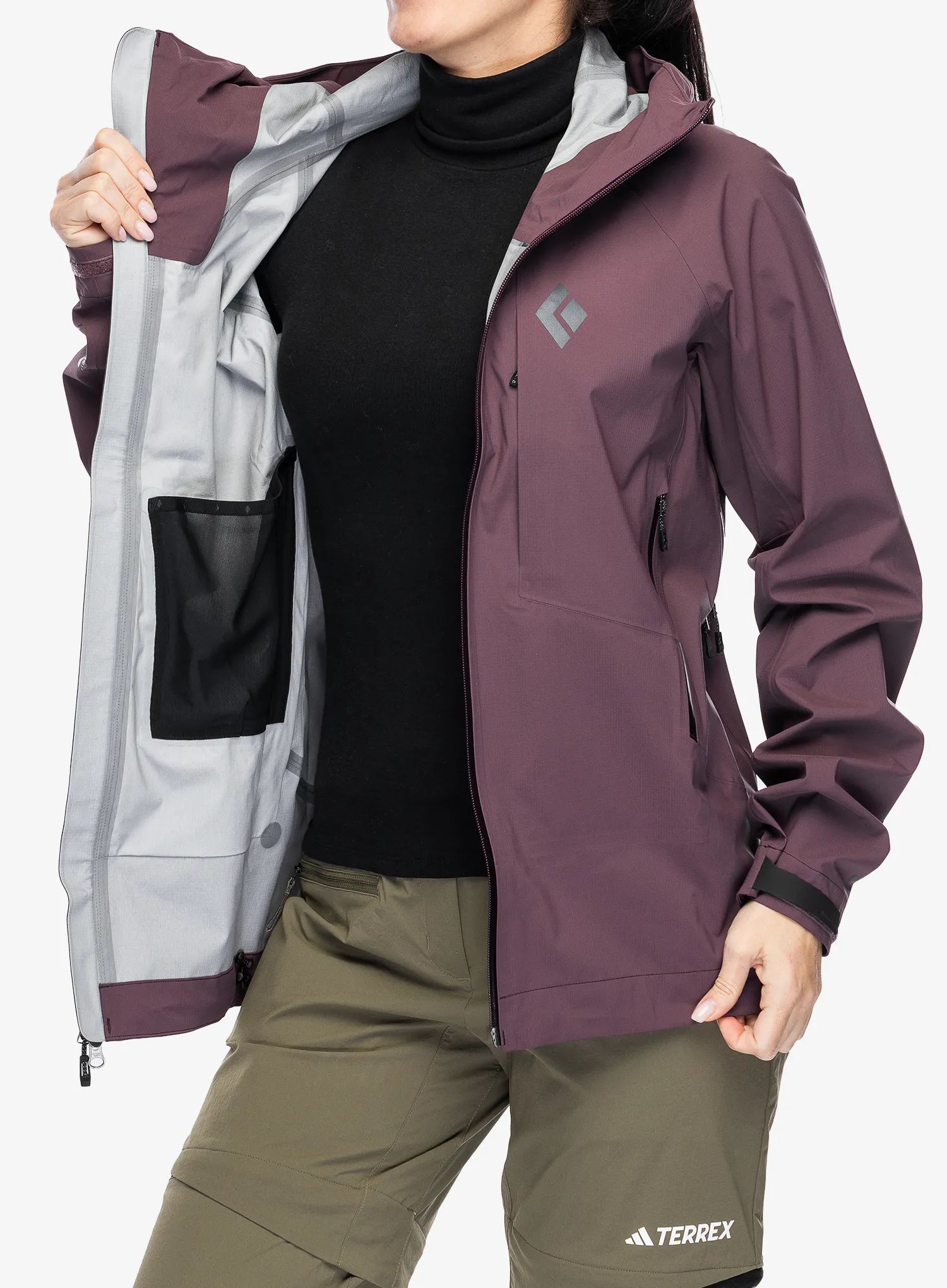 Ženska hardshell jakna Black Diamond Highline Stretch Shell - fig