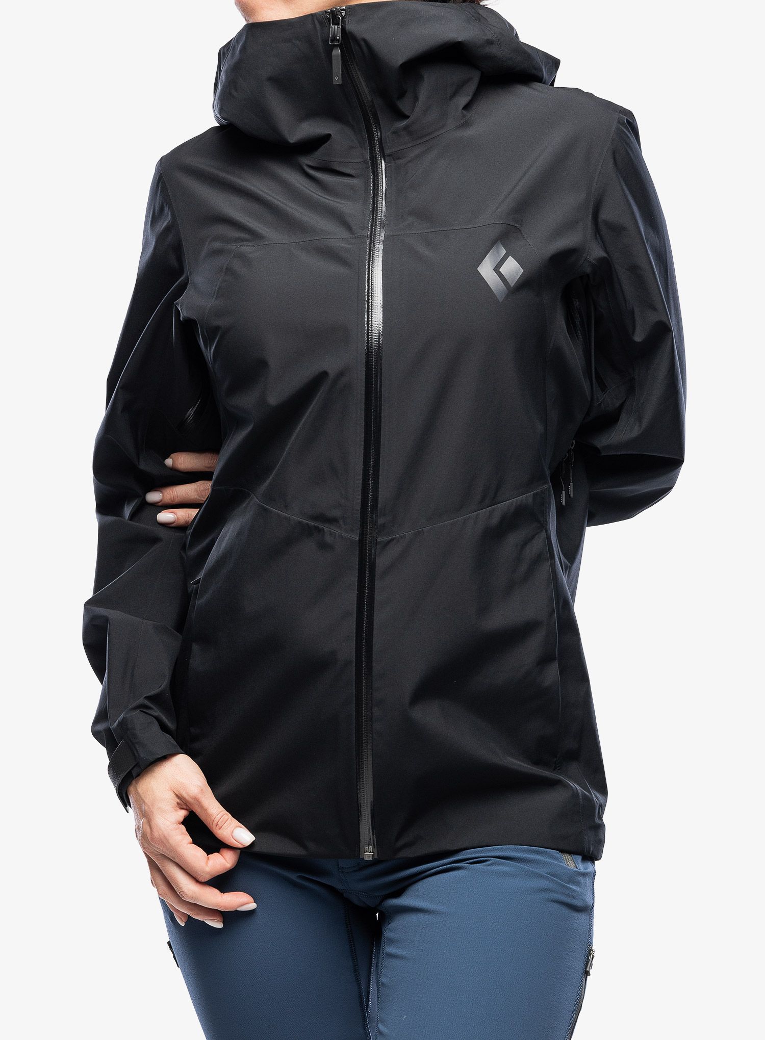 Ženske GORE-TEX jakna Black Diamond Liquid Point Shell - black