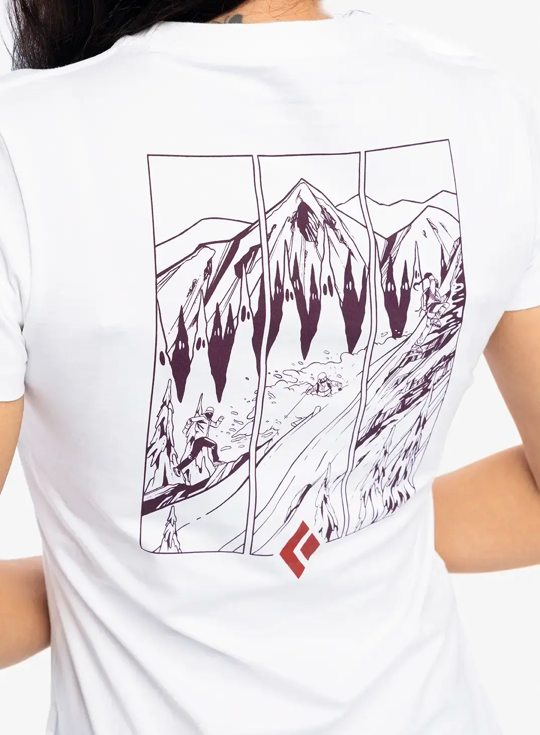 Ženska majica s potiskom Black Diamond Multi Sport Tee S/S - white