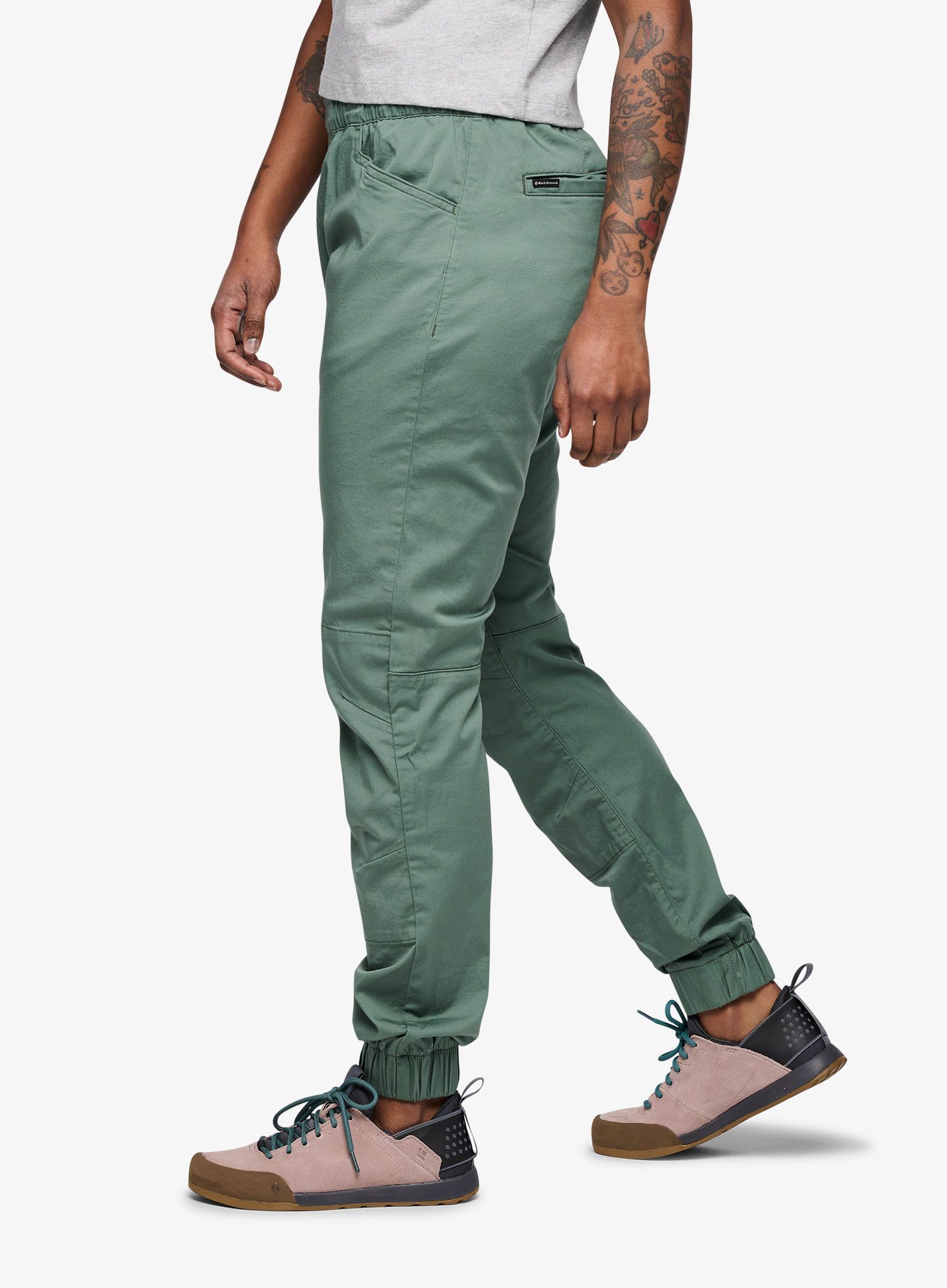 Ženske plezalne hlače Black Diamond Notion Pants - laurel green