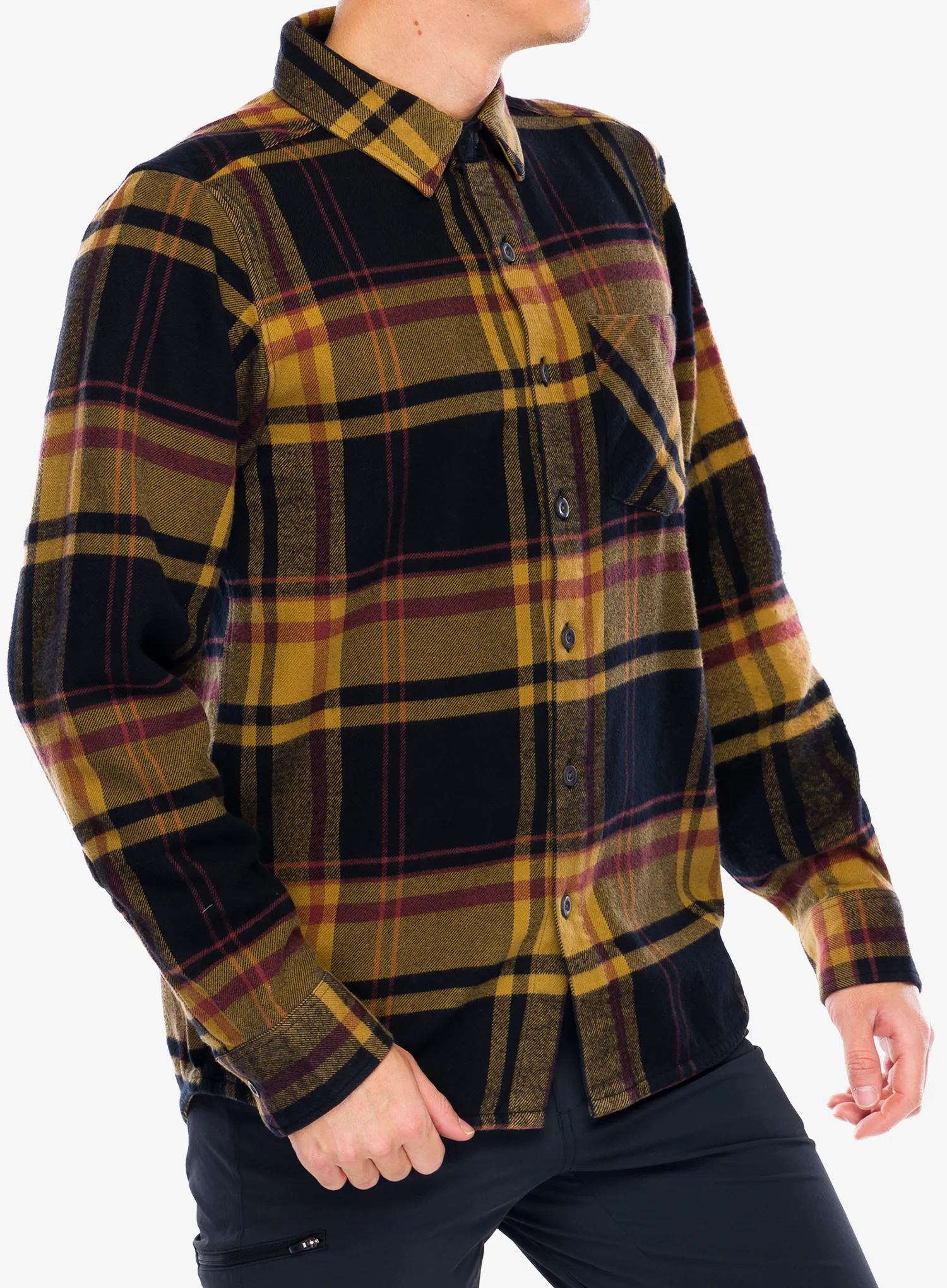 Pohodniška srajca Black Diamond Project Flannel - black/flax plaid