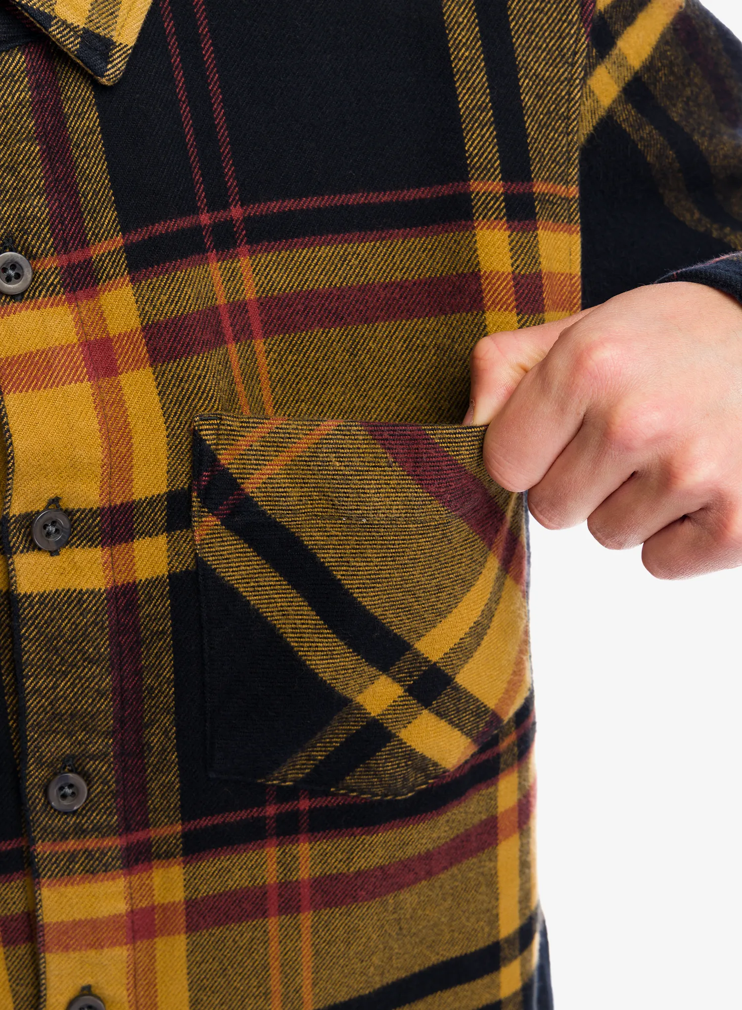 Pohodniška srajca Black Diamond Project Flannel - black/flax plaid