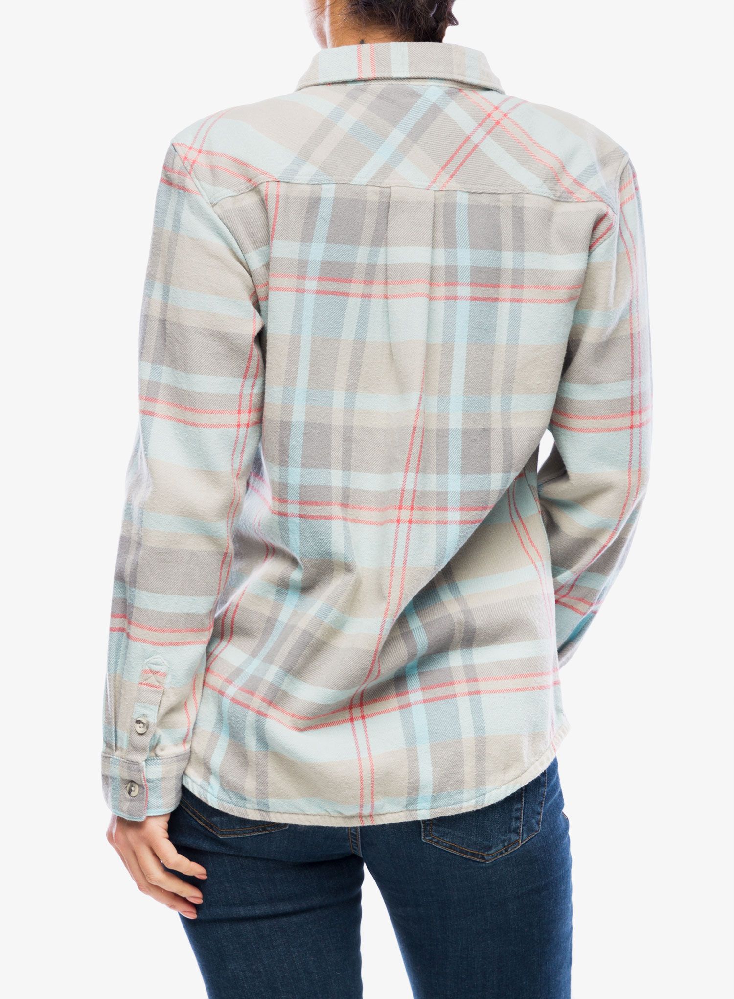 Ženska srajca Black Diamond Project Flannel - pewter/belay blue plaid