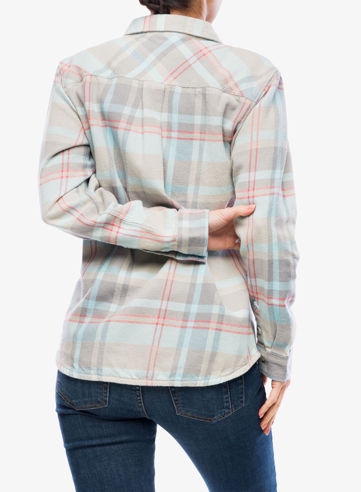Ženska srajca Black Diamond Project Flannel - pewter/belay blue plaid