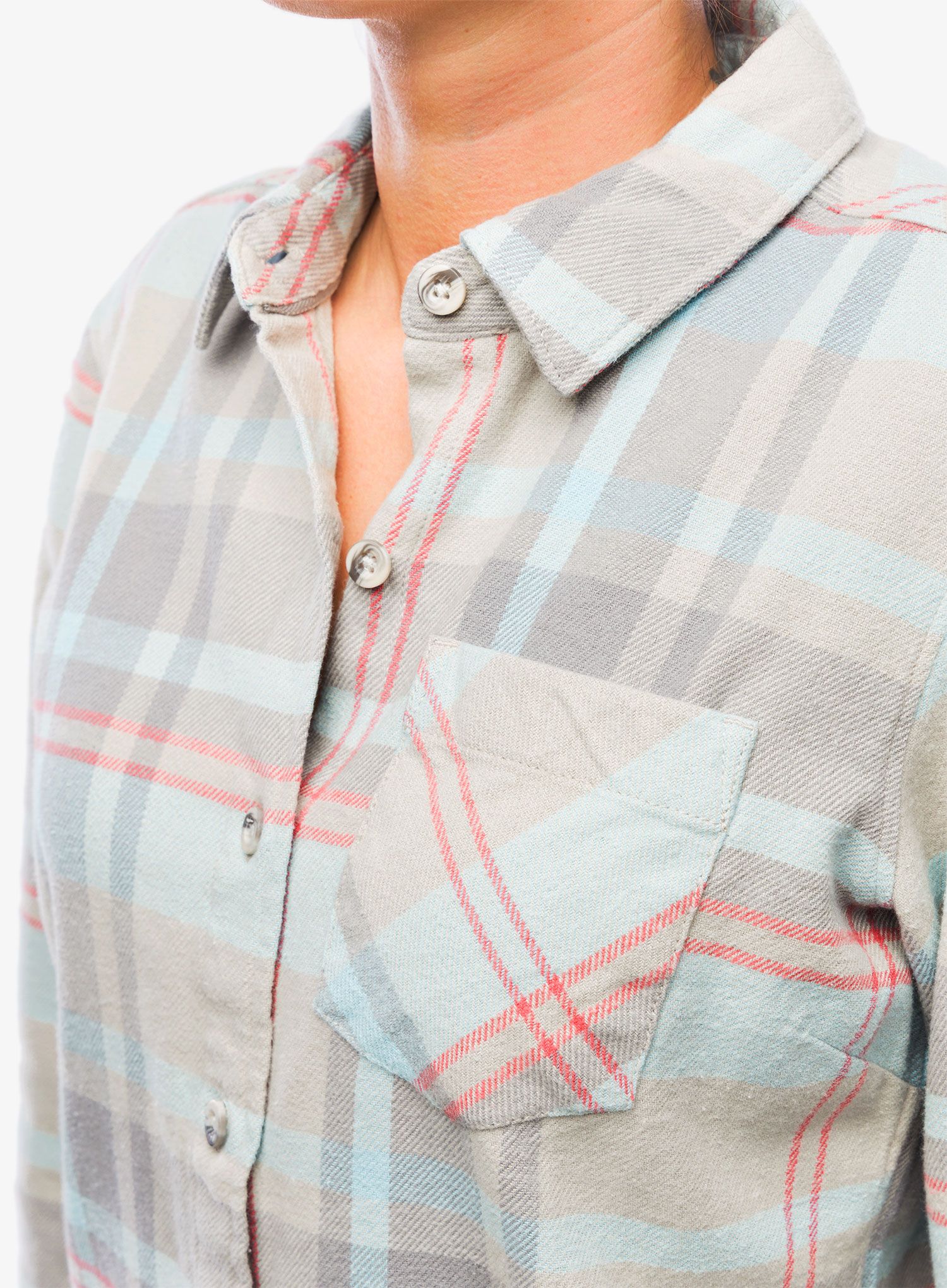 Ženska srajca Black Diamond Project Flannel - pewter/belay blue plaid