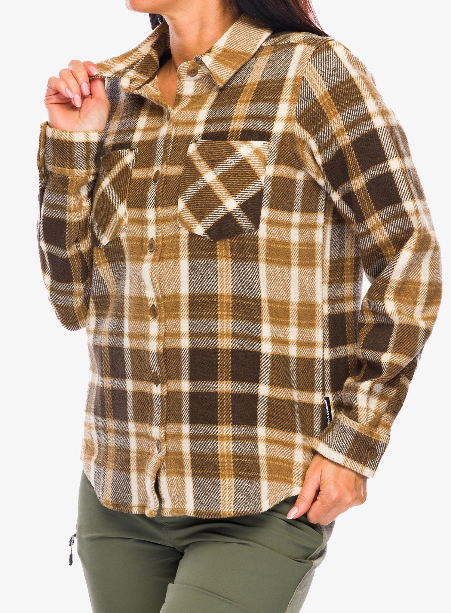 Ženska srajca Black Diamond Project Heavy Flannel - brown/plaid