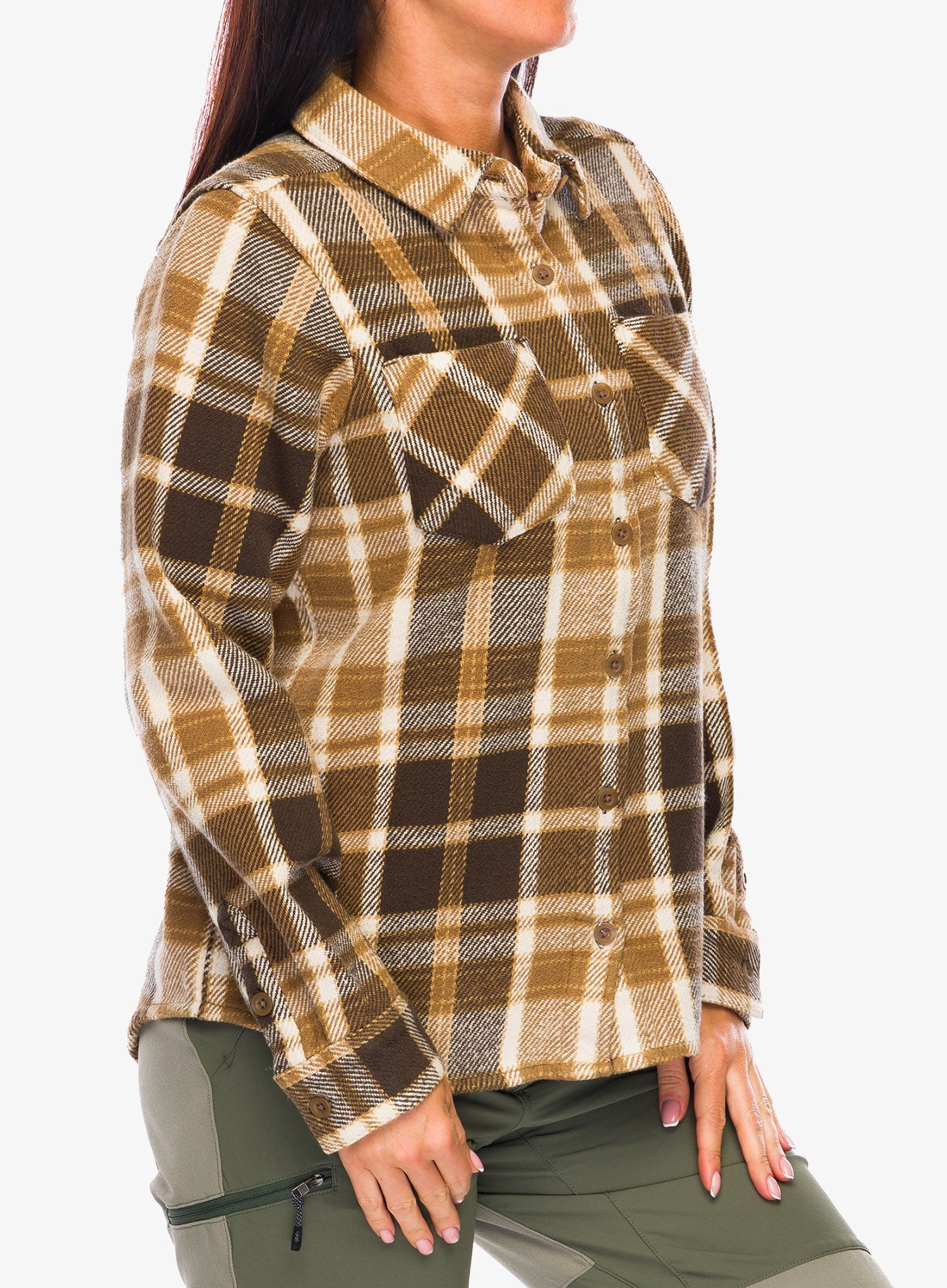 Ženska srajca Black Diamond Project Heavy Flannel - brown/plaid