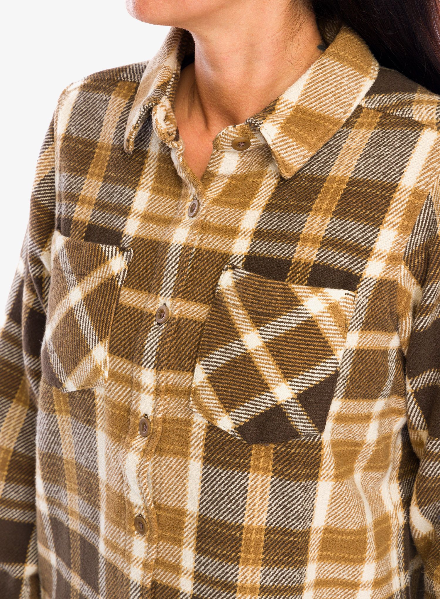 Ženska srajca Black Diamond Project Heavy Flannel - brown/plaid