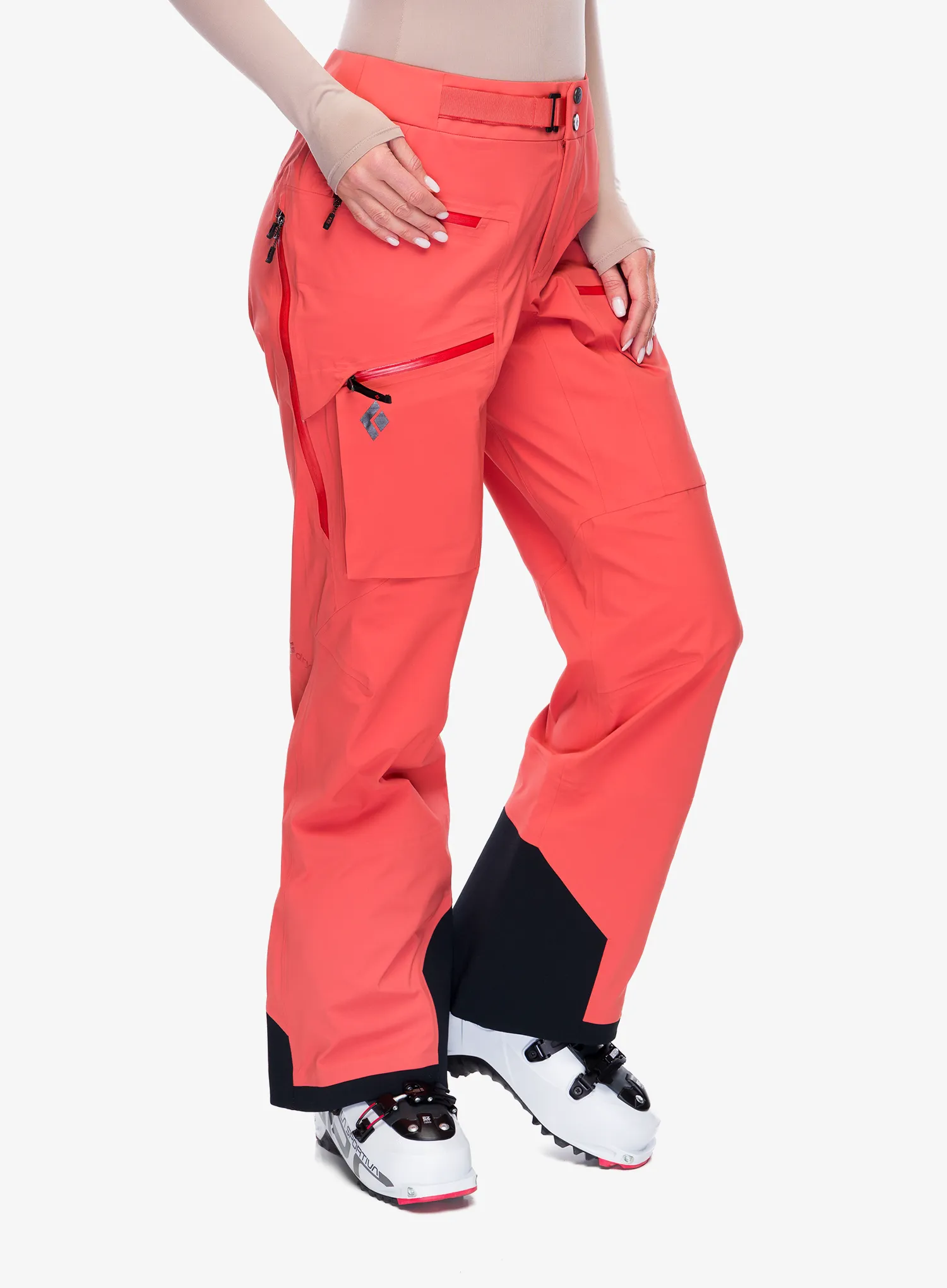 Ženske smučarske hlače Black Diamond Recon LT Pants - baja sunrise