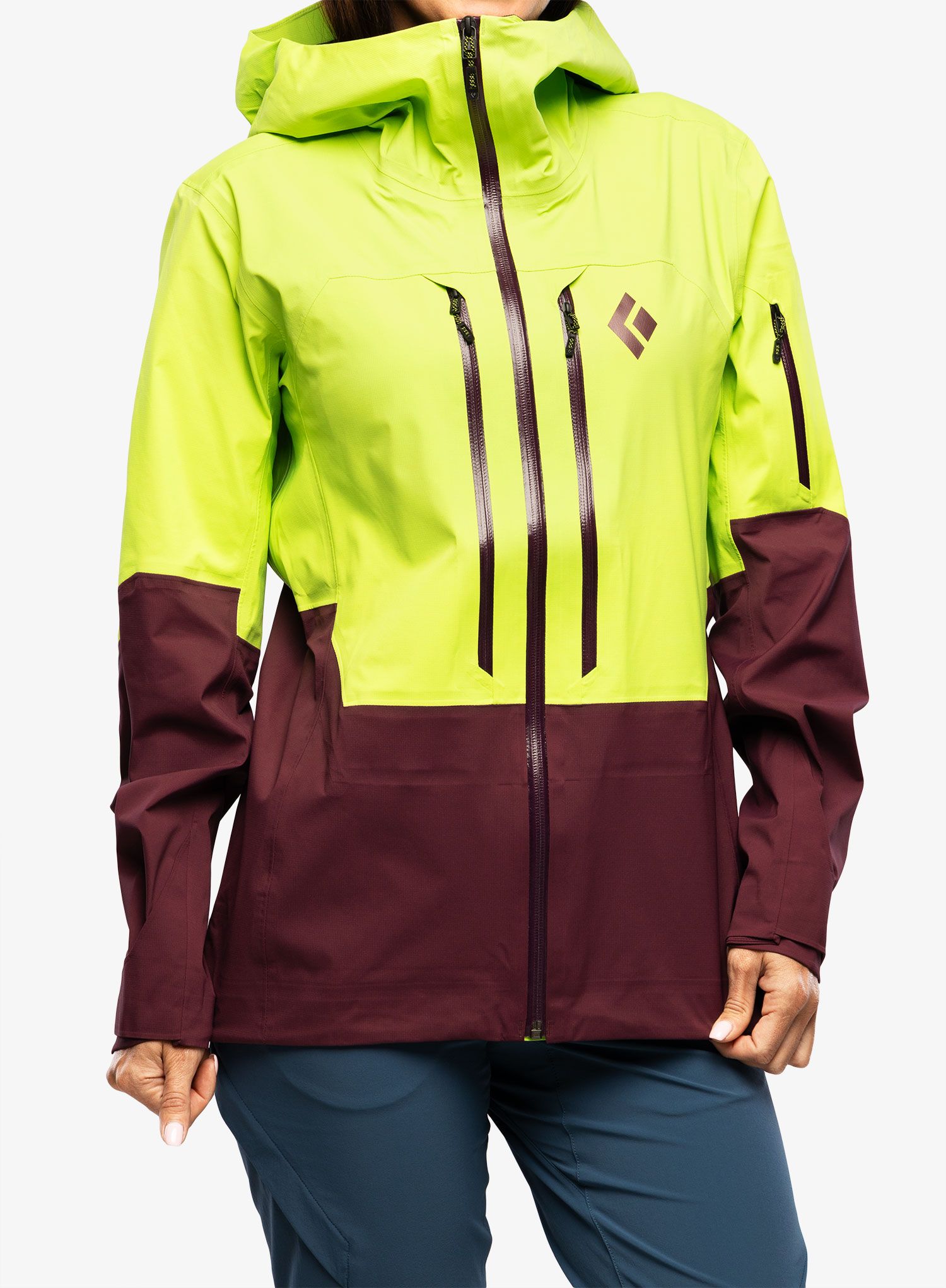Ženska jakna Black Diamond Recon LT Shell - aloe/blackberry
