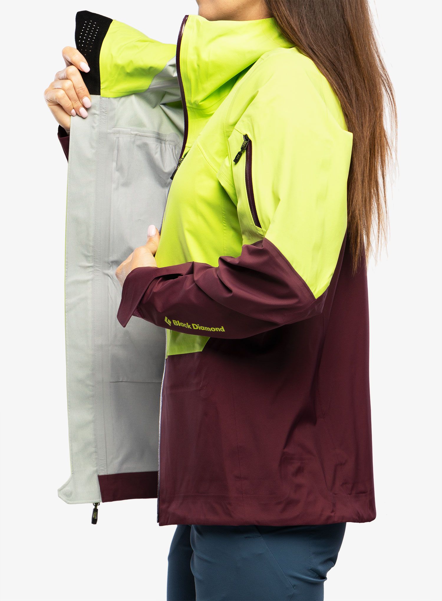 Ženska jakna Black Diamond Recon LT Shell - aloe/blackberry