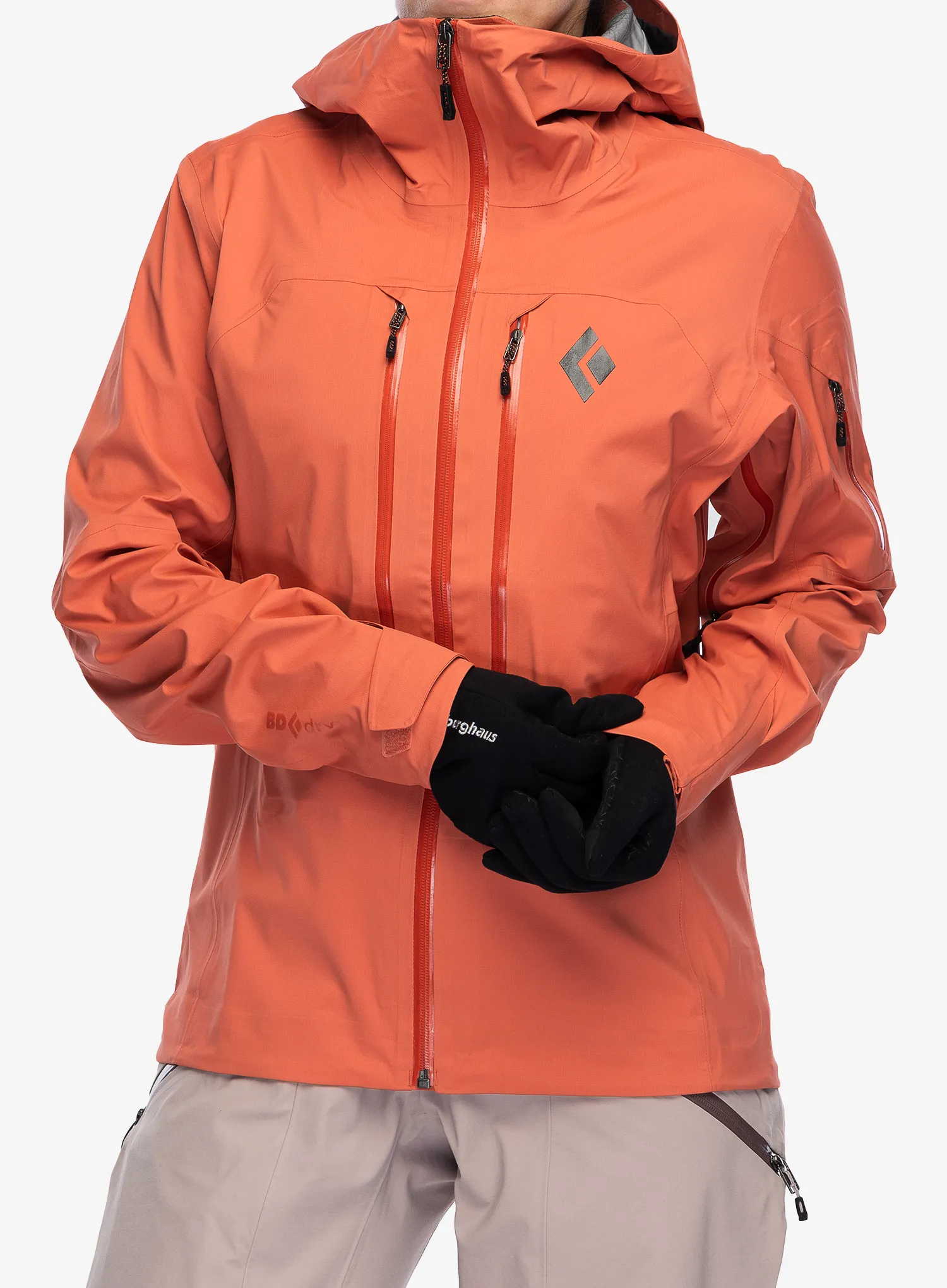 Ženska hardshell jakna Black Diamond Recon LT Shell - baja sunrise