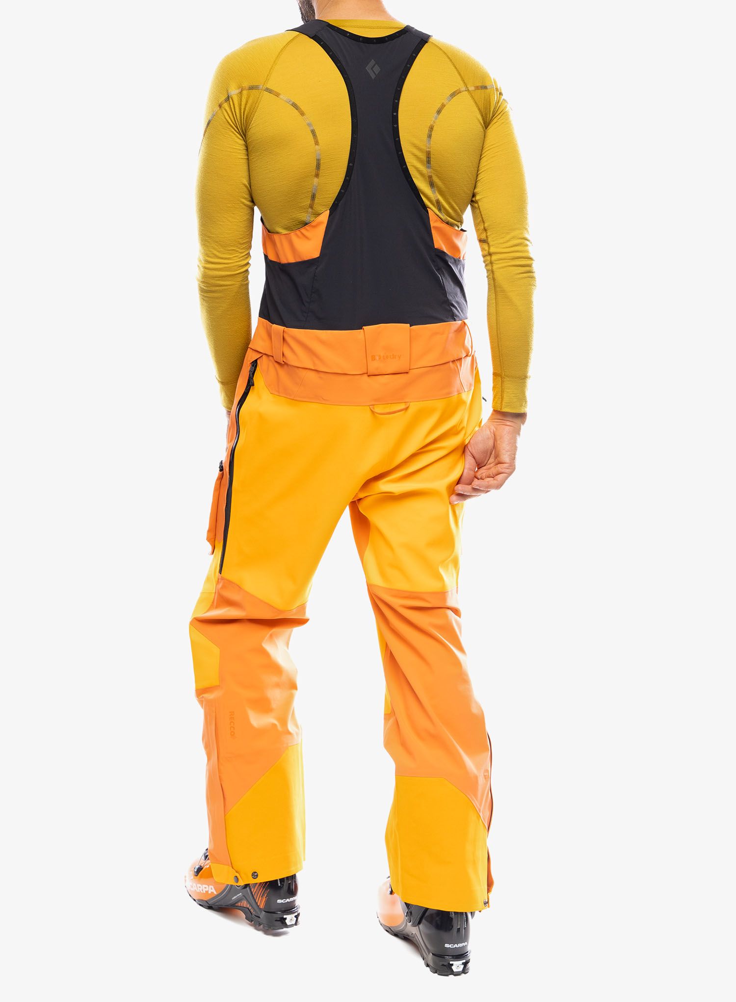 Hlače Black Diamond Recon Stretch Pro Bibs - vd orange/flame orange