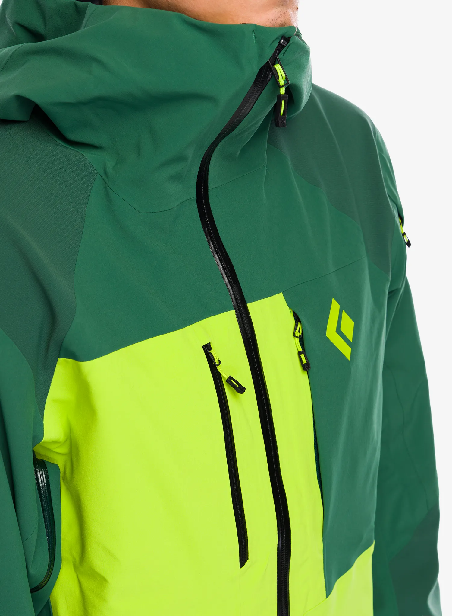 Jakna Black Diamond Recon Stretch Pro Shell - mountain forest/lime green