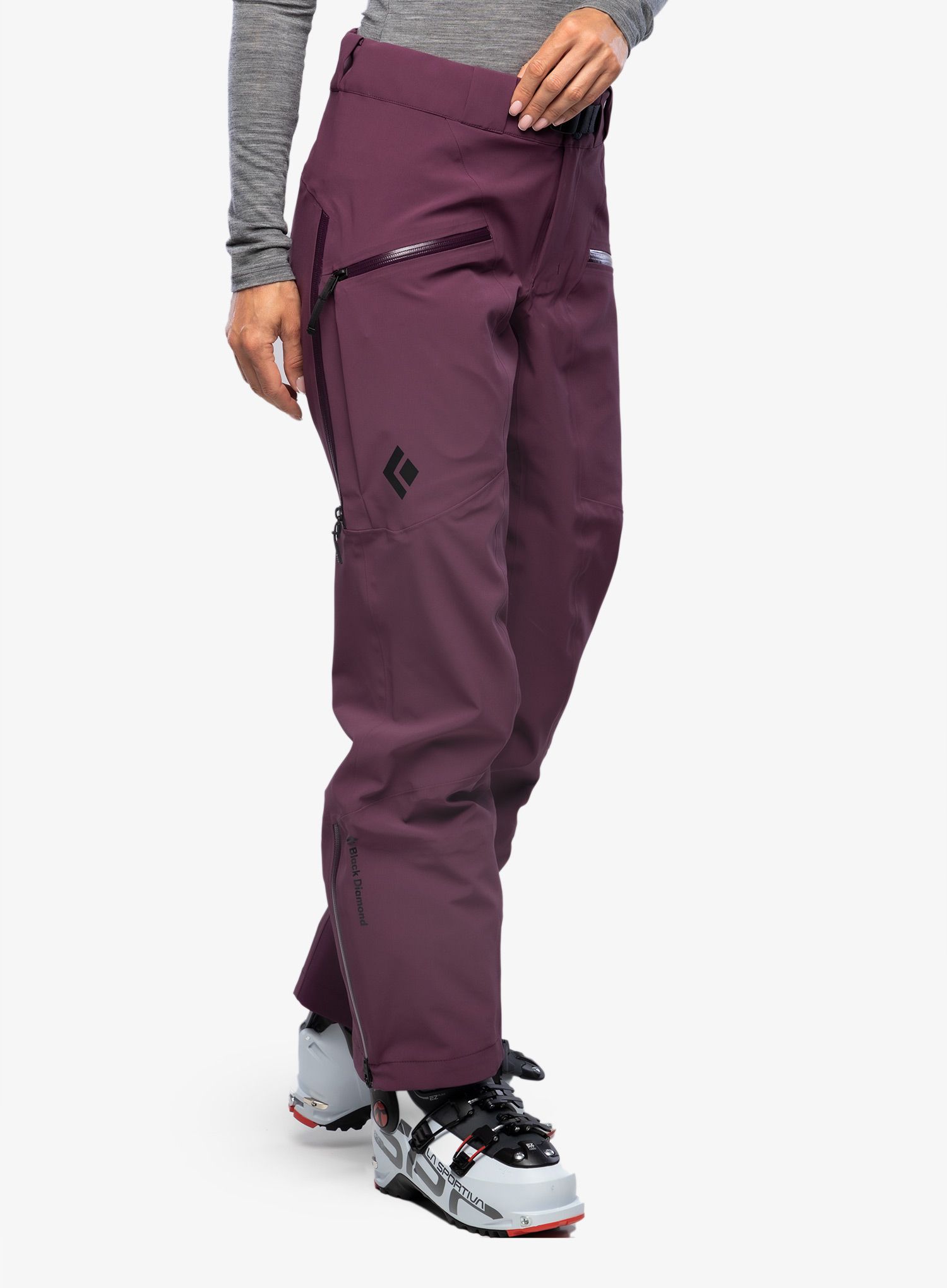 Ženske smučarske hlače Black Diamond Recon Stretch Ski Pants - blackberry