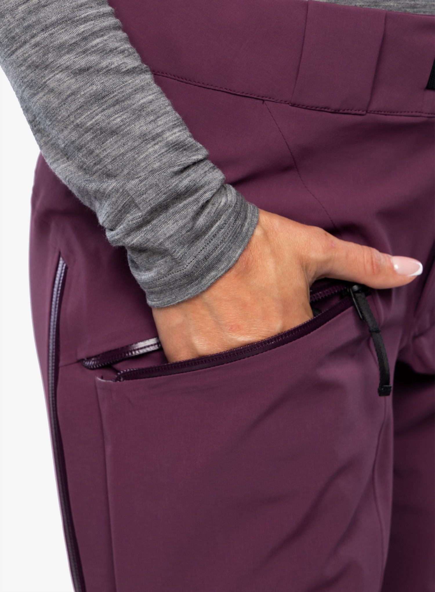 Ženske smučarske hlače Black Diamond Recon Stretch Ski Pants - blackberry
