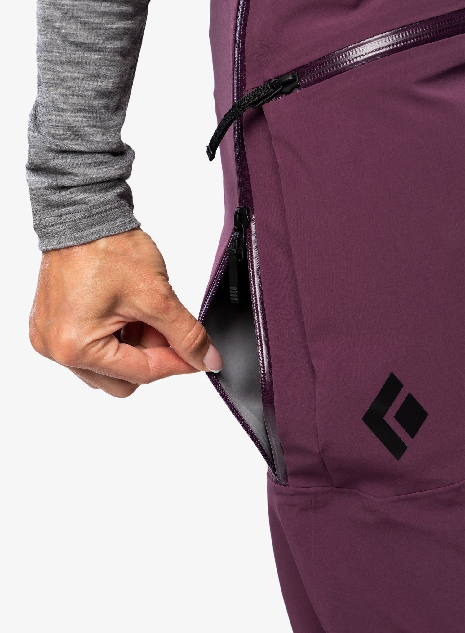 Ženske smučarske hlače Black Diamond Recon Stretch Ski Pants - blackberry