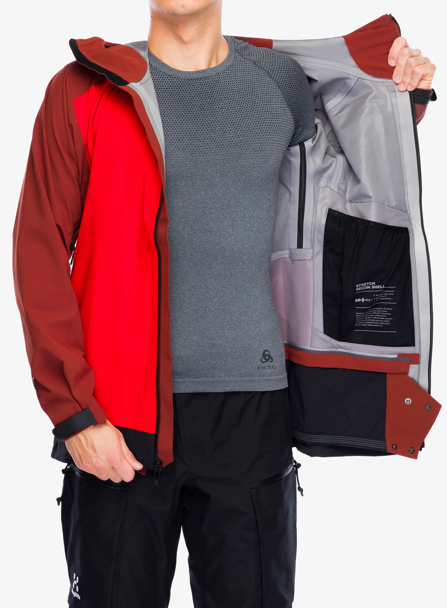 Jakna Black Diamond Recon Stretch Ski Shell - mulled cider/black/octane