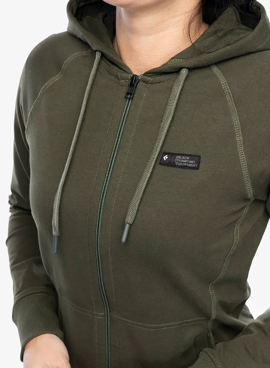 Ženska jopa s kapuco Black Diamond Rise And Climb FZ Hoody - tundra