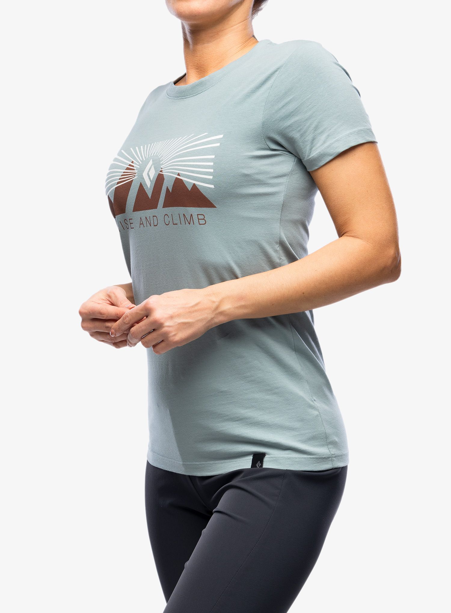 Ženska majica Black Diamond Rise And Climb Tee - blue ash