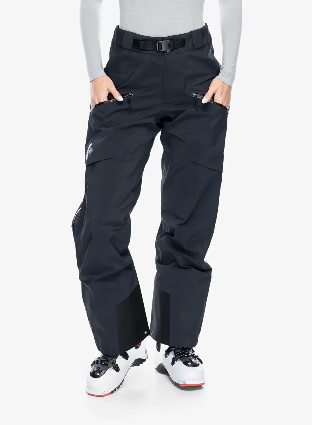 Ženske smučarske hlače Black Diamond Sharp End Pants - black