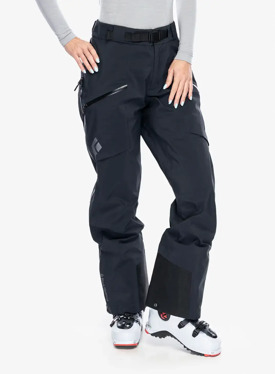 Ženske smučarske hlače Black Diamond Sharp End Pants - black