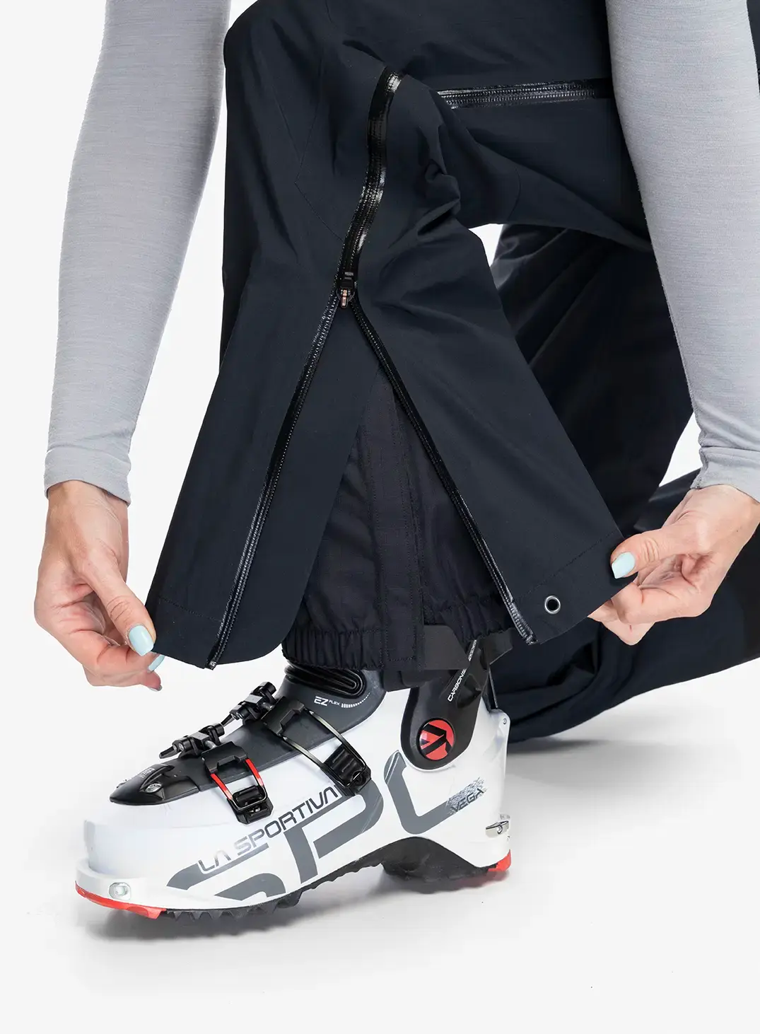 Ženske smučarske hlače Black Diamond Sharp End Pants - black