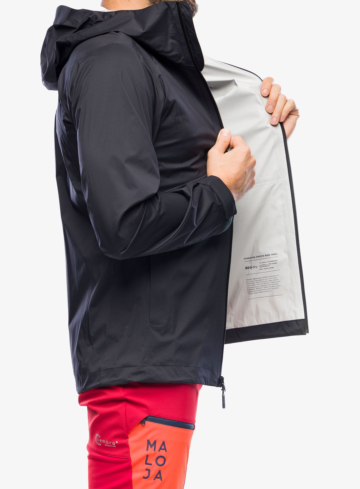 Moška jakna Black Diamond StormLine Stretch Rain Shell - black