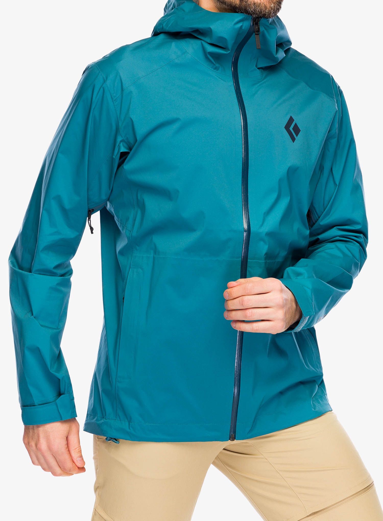 Jakna Black Diamond StormLine Stretch Rain Shell - creek blue