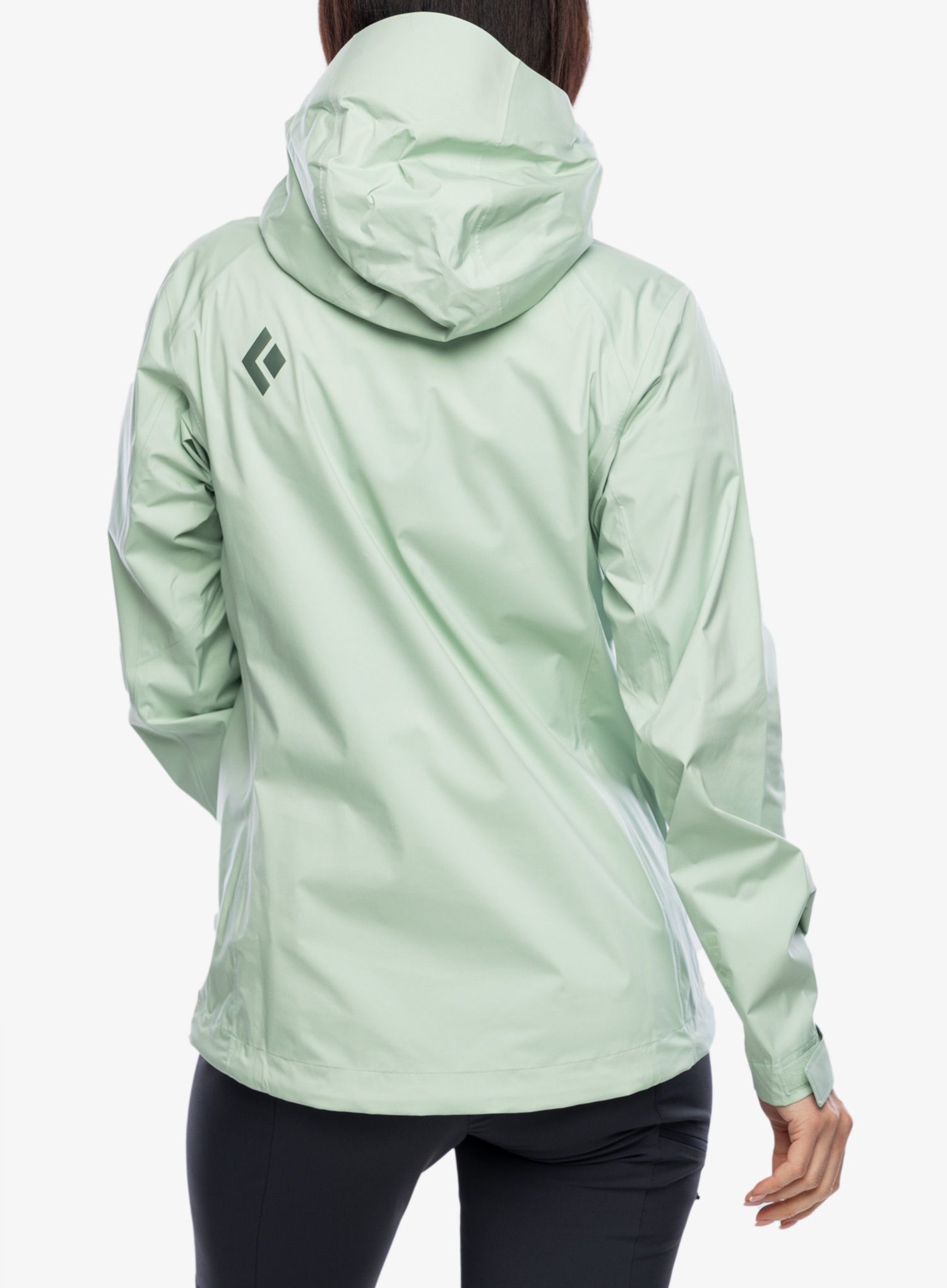 Ženska nepremočljiva jakna Black Diamond Stormline Stretch Anorak - foam green