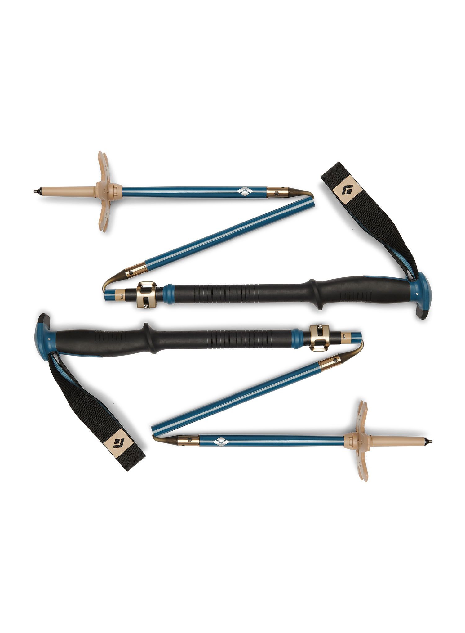 Aluminijeve palice Black Diamond Traverse Compactor Ski Poles - creek blue