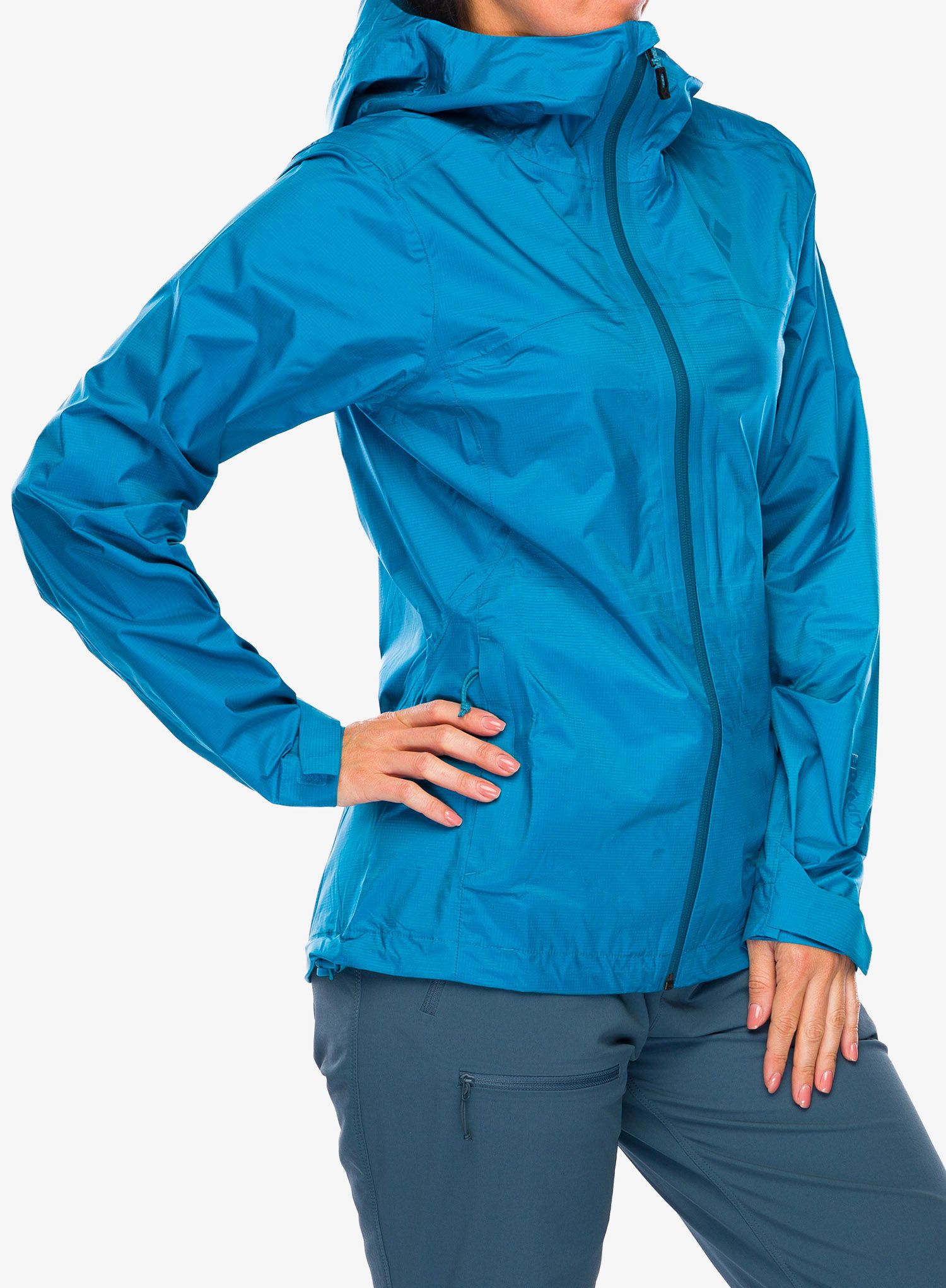 Ženska jakna Black Diamond Treeline Rain Shell - azul