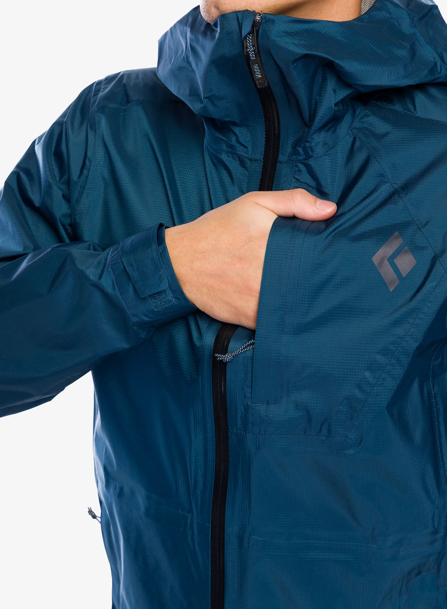Nepremočljiva jakna Black Diamond Treeline Rain Shell - indigo