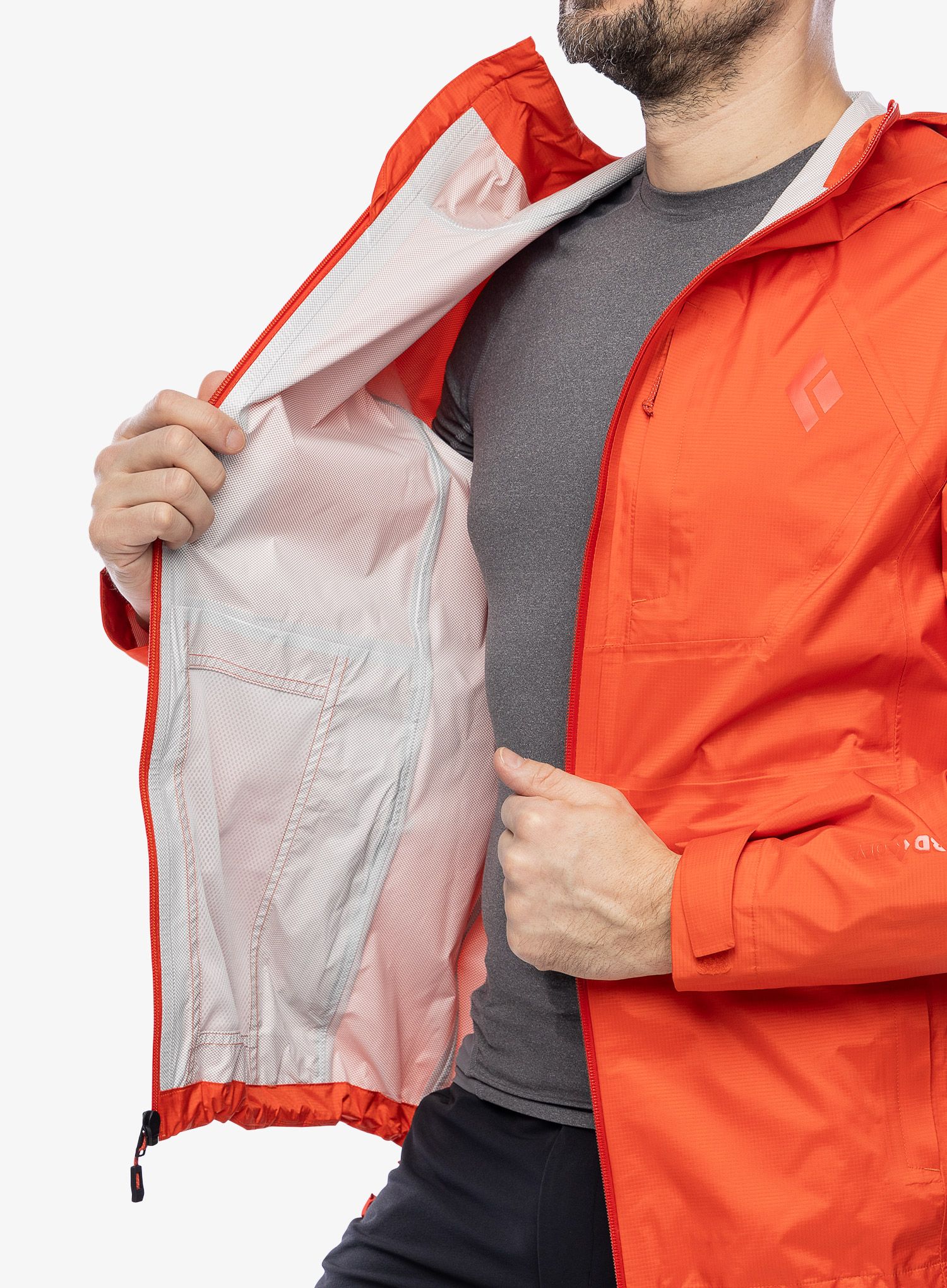 Nepremočljiva jakna Black Diamond Treeline Rain Shell - octane