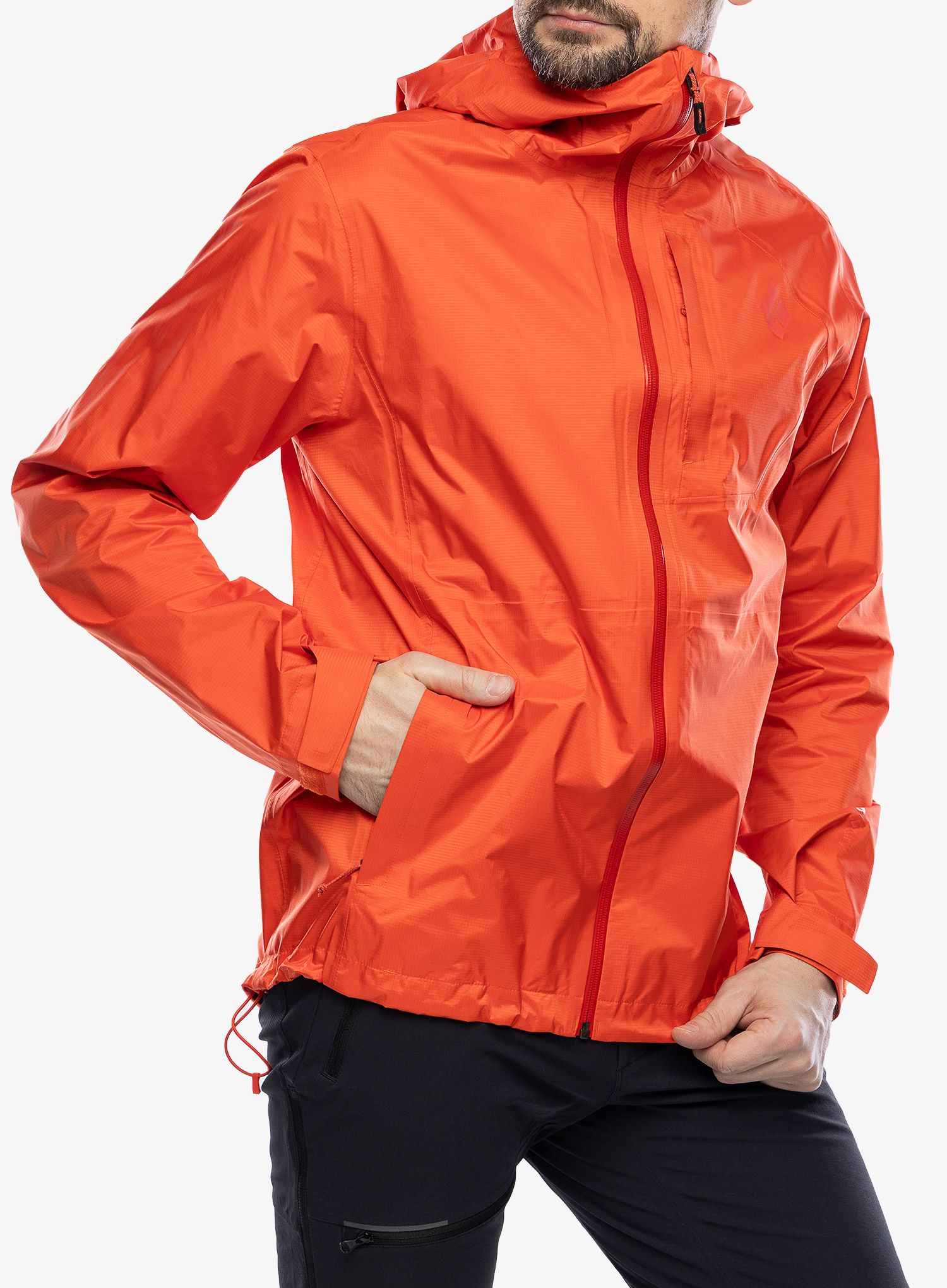 Nepremočljiva jakna Black Diamond Treeline Rain Shell - octane