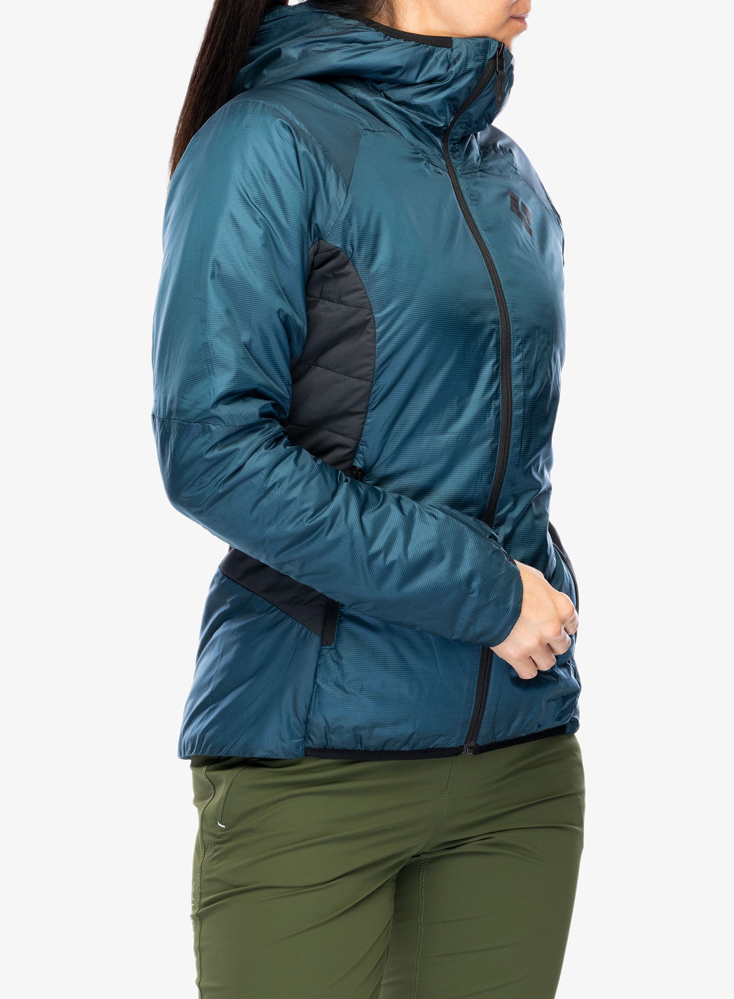 Sintetična jakna Black Diamond Vision Hybrid Hoody - azurite