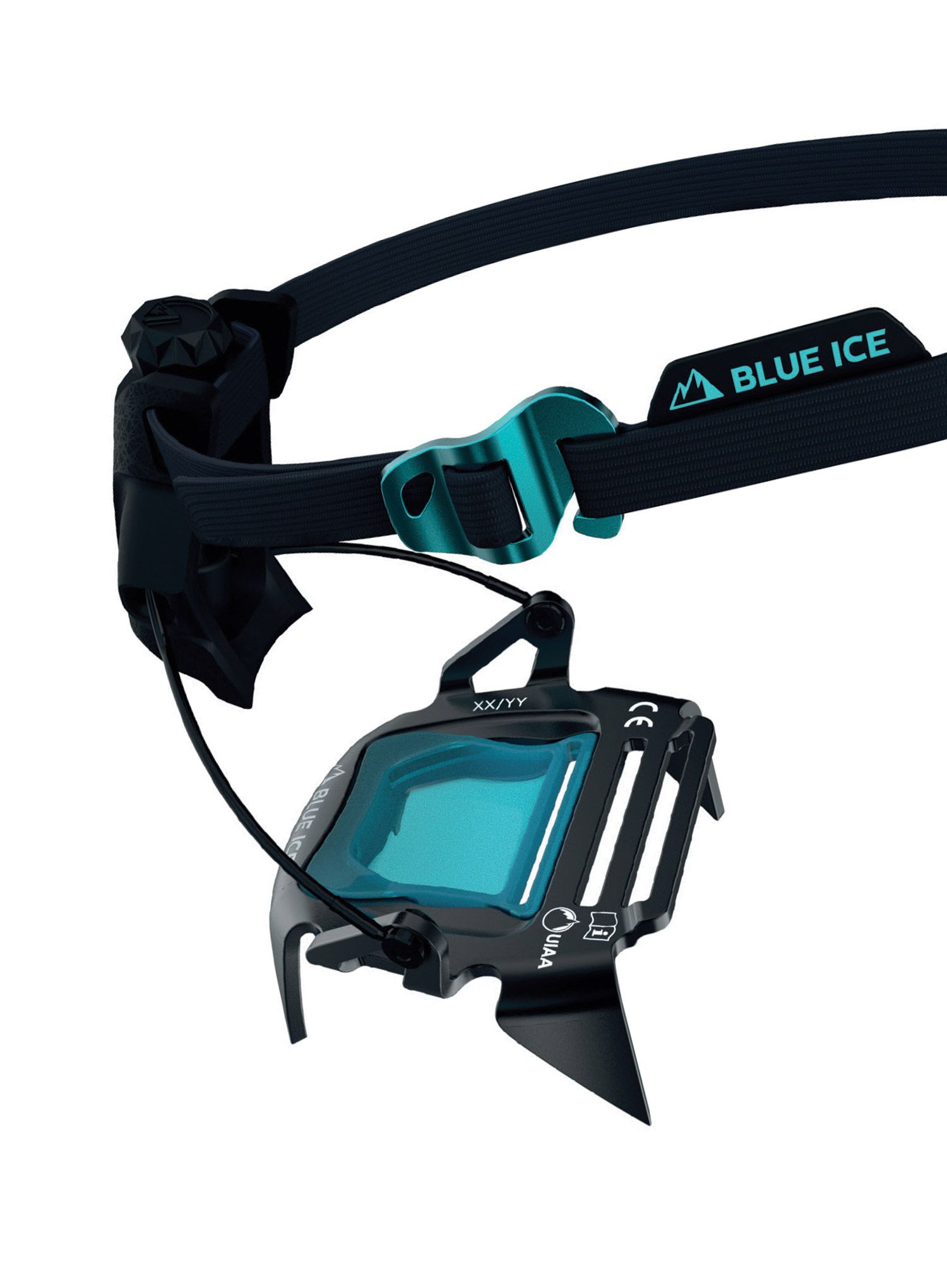 Nastavek za pritrditev derez Blue Ice Harfang Steel Heel - black