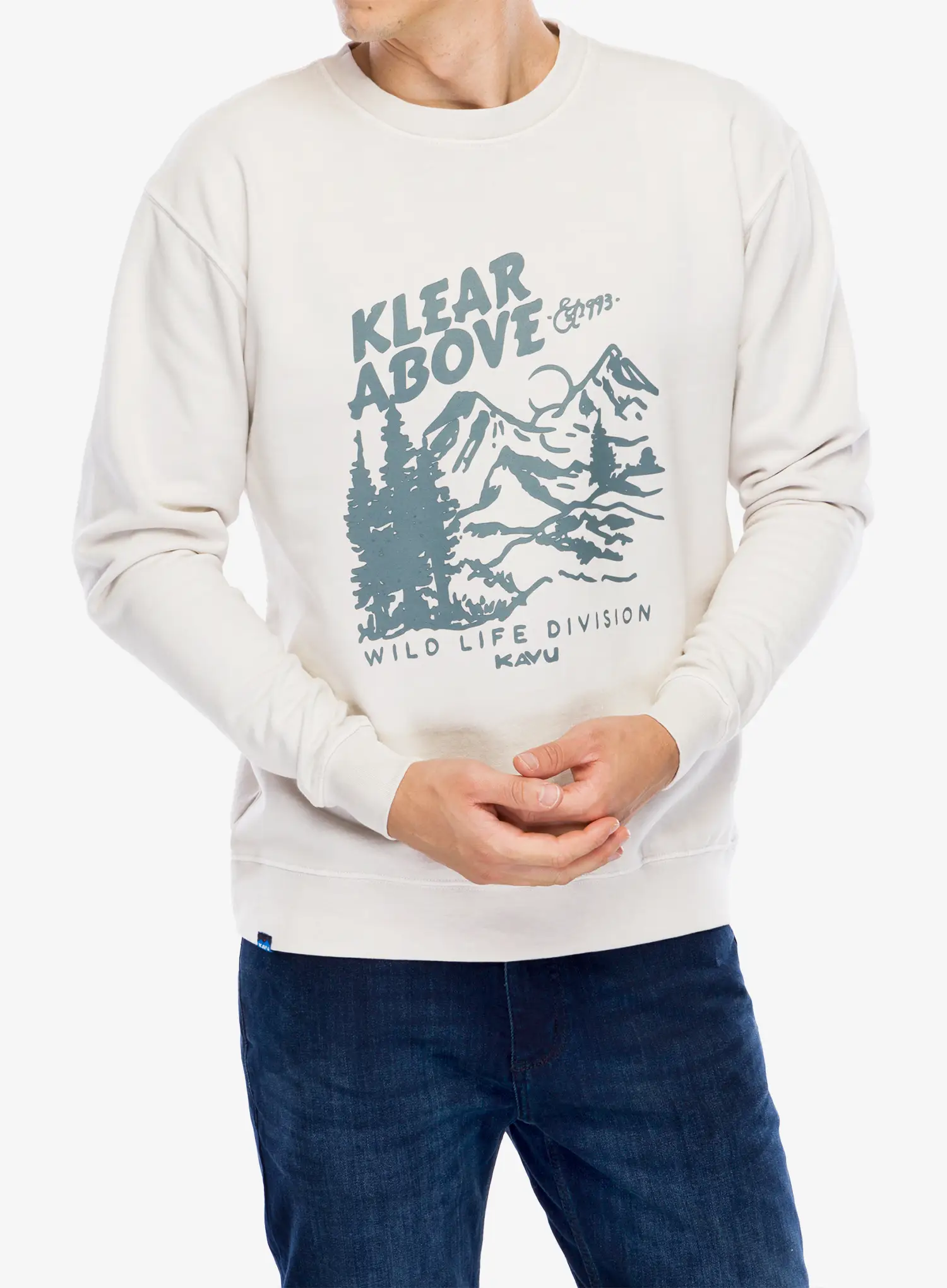 Puloverji brez kapuce Kavu Core Crew - oatmeal