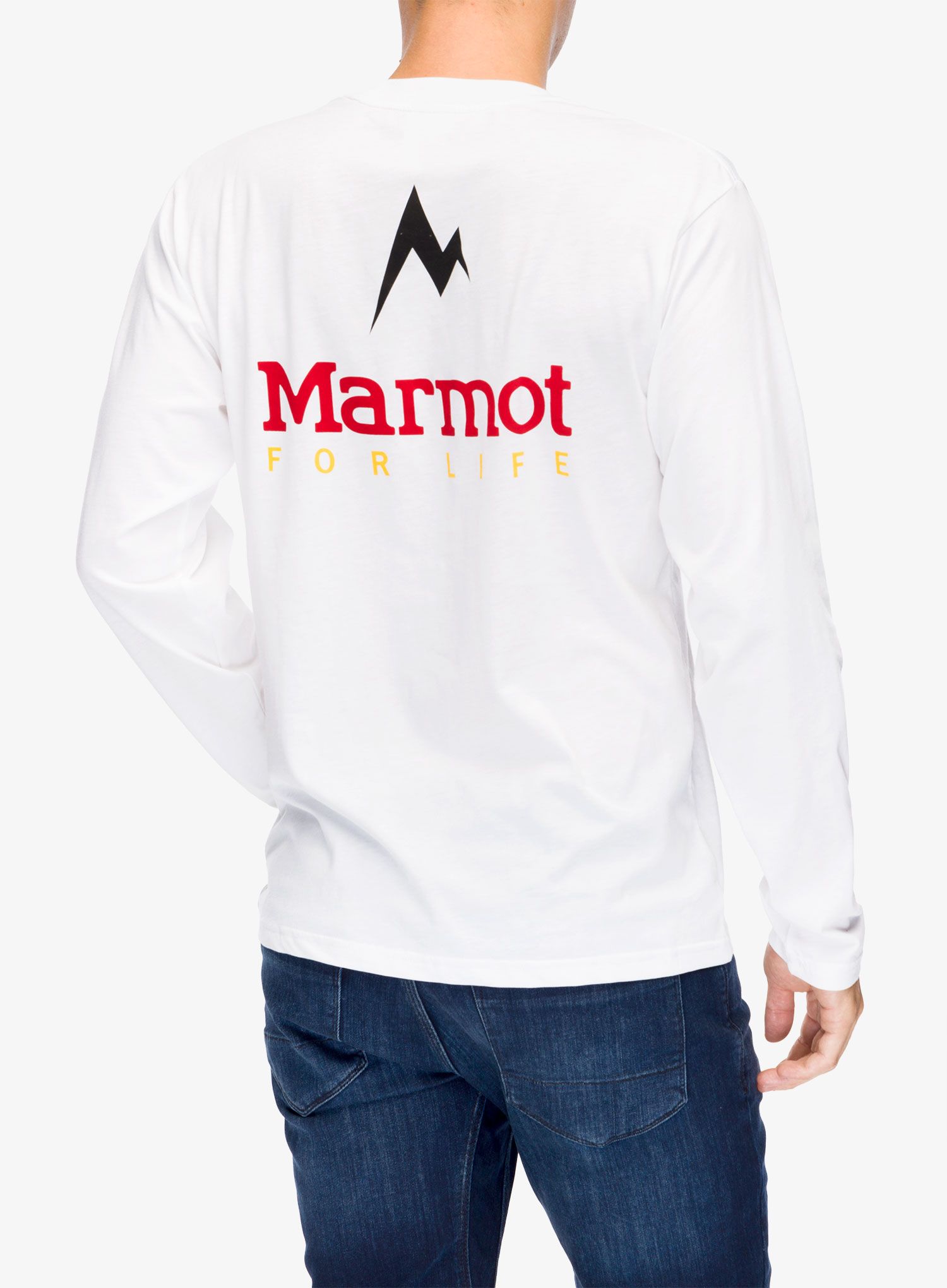 Puloverji brez kapuce Marmot For Life Tee LS - white