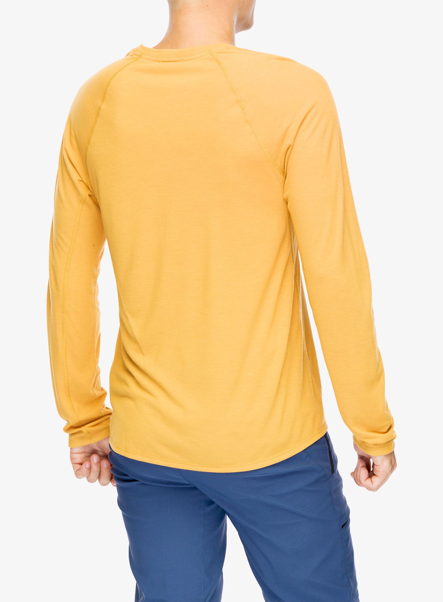 Puloverji brez kapuce Patagonia L/S Cap Cool Trail Graphic Shirt - outline text golden