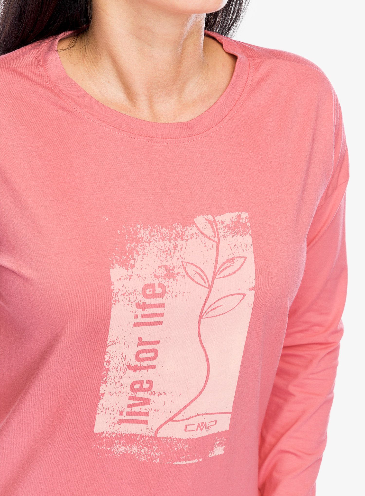 Ženska jopica brez kapuce CMP Bloom T-Shirt - desert rose