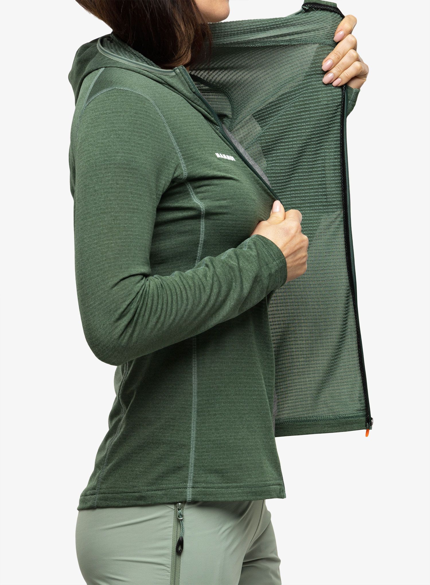 Ženska jopica Mammut Aenergy Light ML Hooded Jacket - dark jade