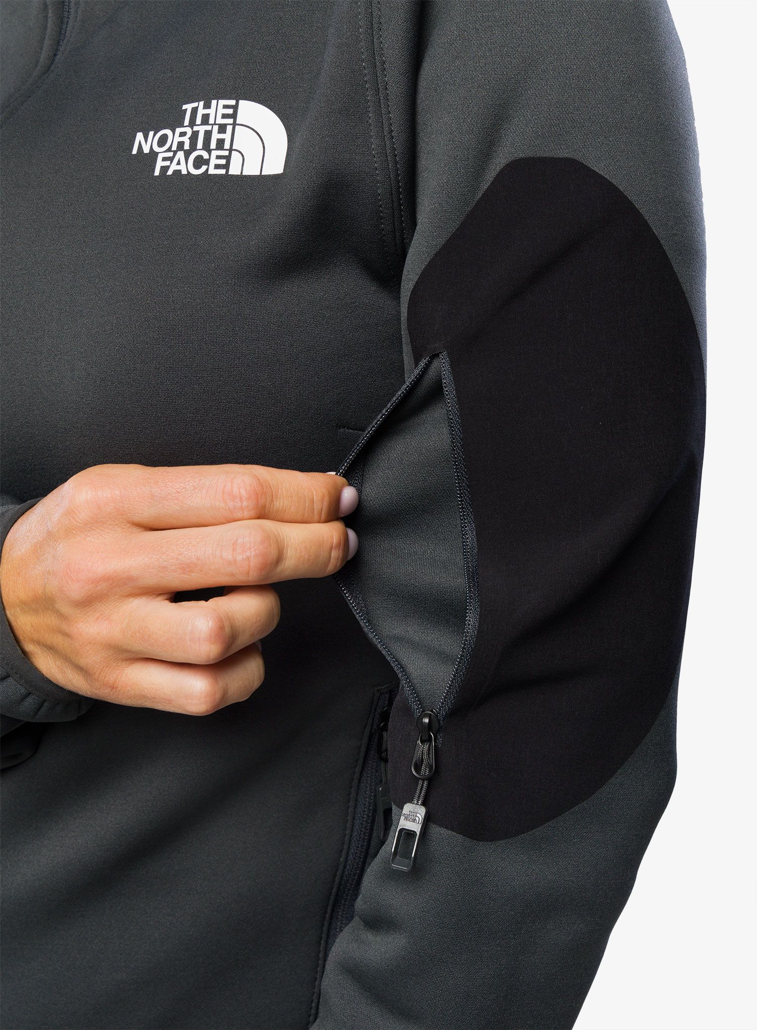 Ženska jopica The North Face Mistyescape Fleece - grey/tnf black