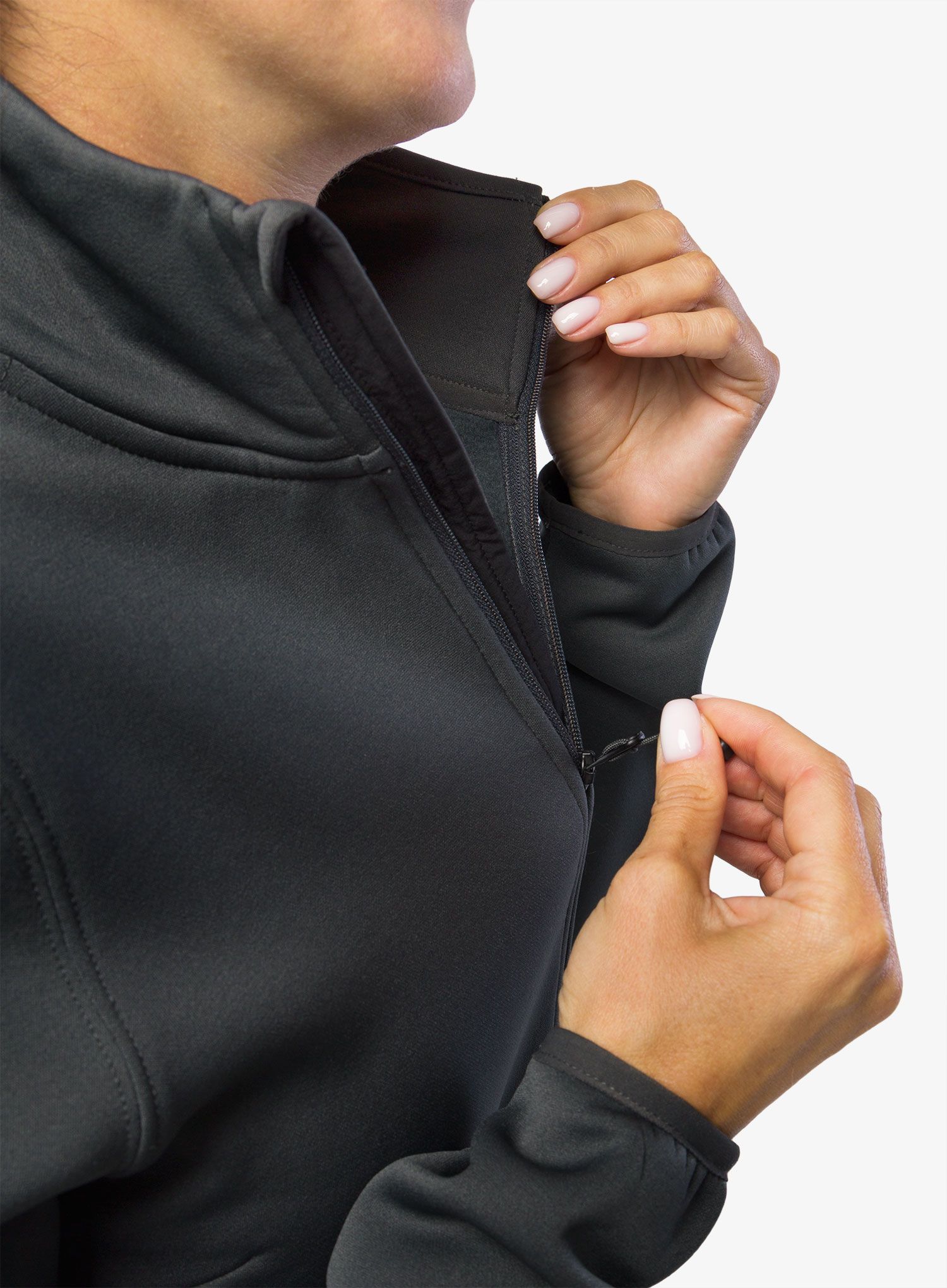 Ženska jopica The North Face Mistyescape Fleece - grey/tnf black