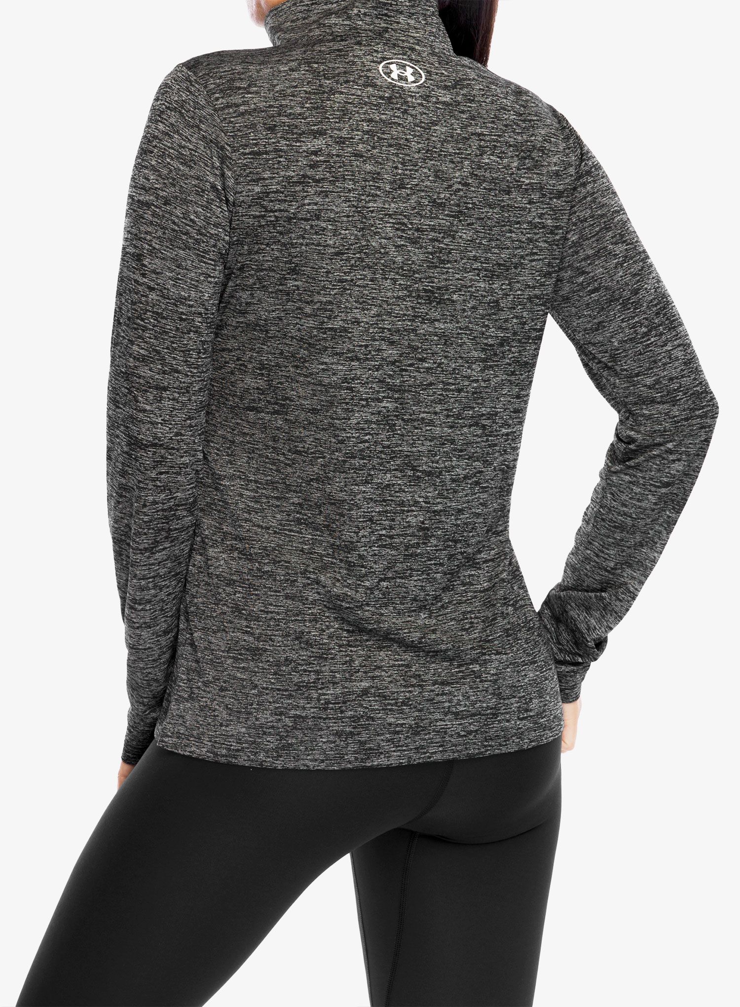Ženska jopica Under Armour UA Tech Twist 1/2 Zip - black/white