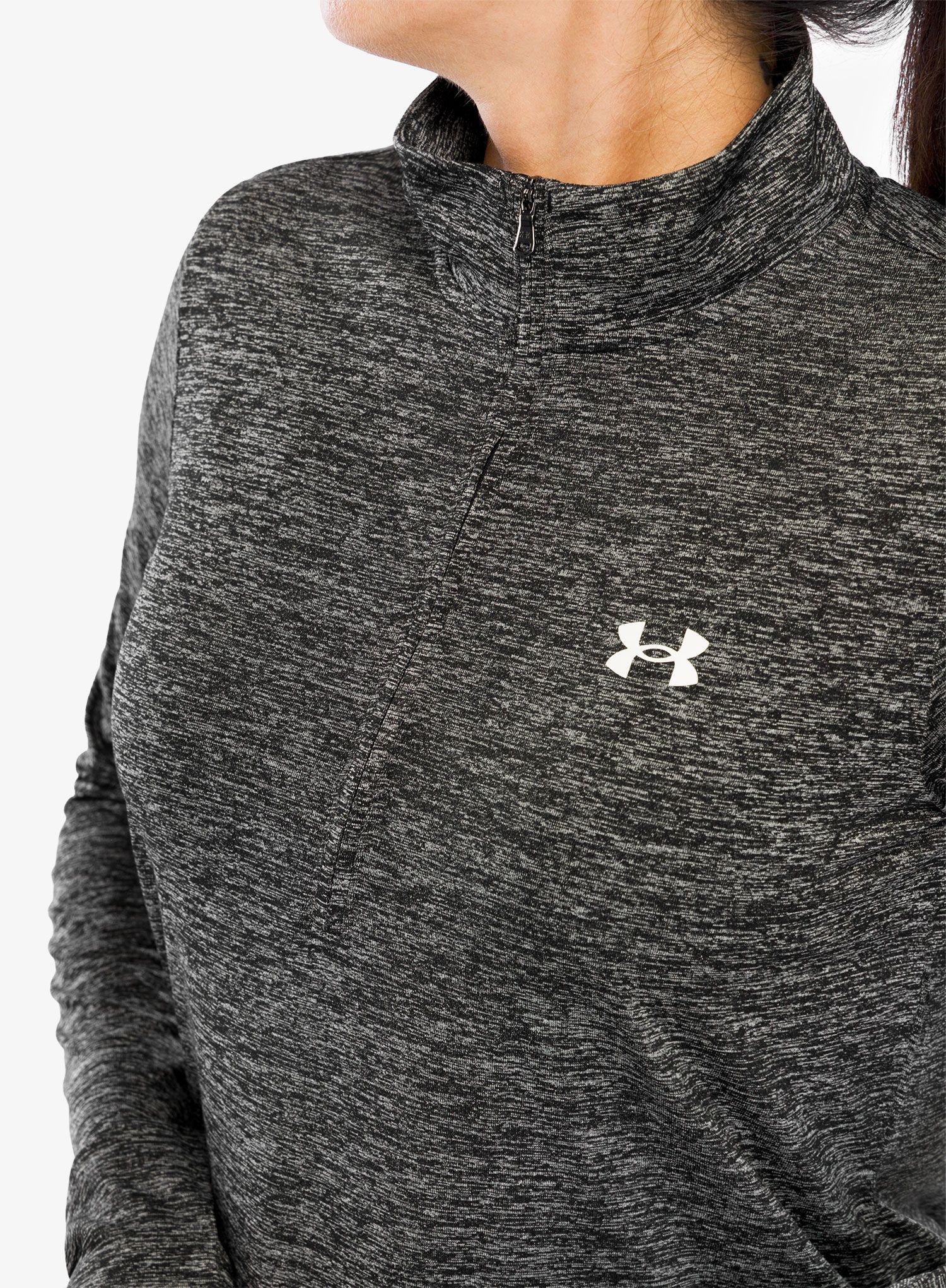 Ženska jopica Under Armour UA Tech Twist 1/2 Zip - black/white